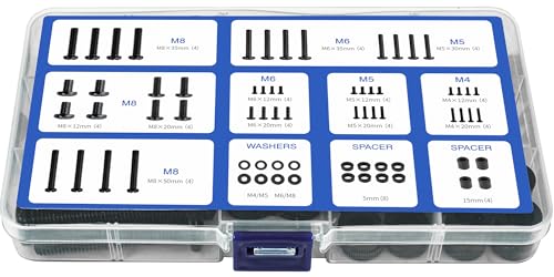 Ginkgo Set Viti VESA Universale per TV fino a 80 pollici, Nero