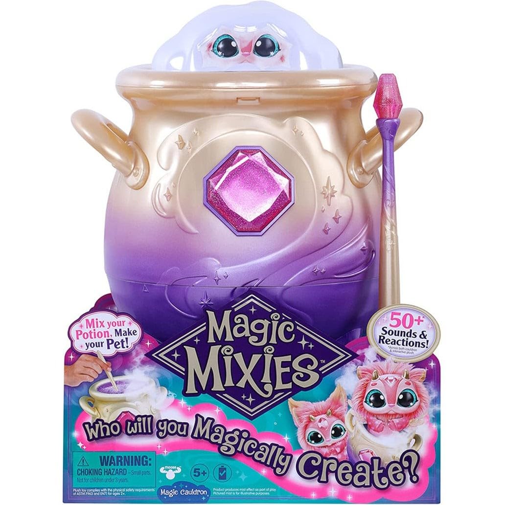 Magic Mixies Magical Misting Cauldron con Peluche Rosa