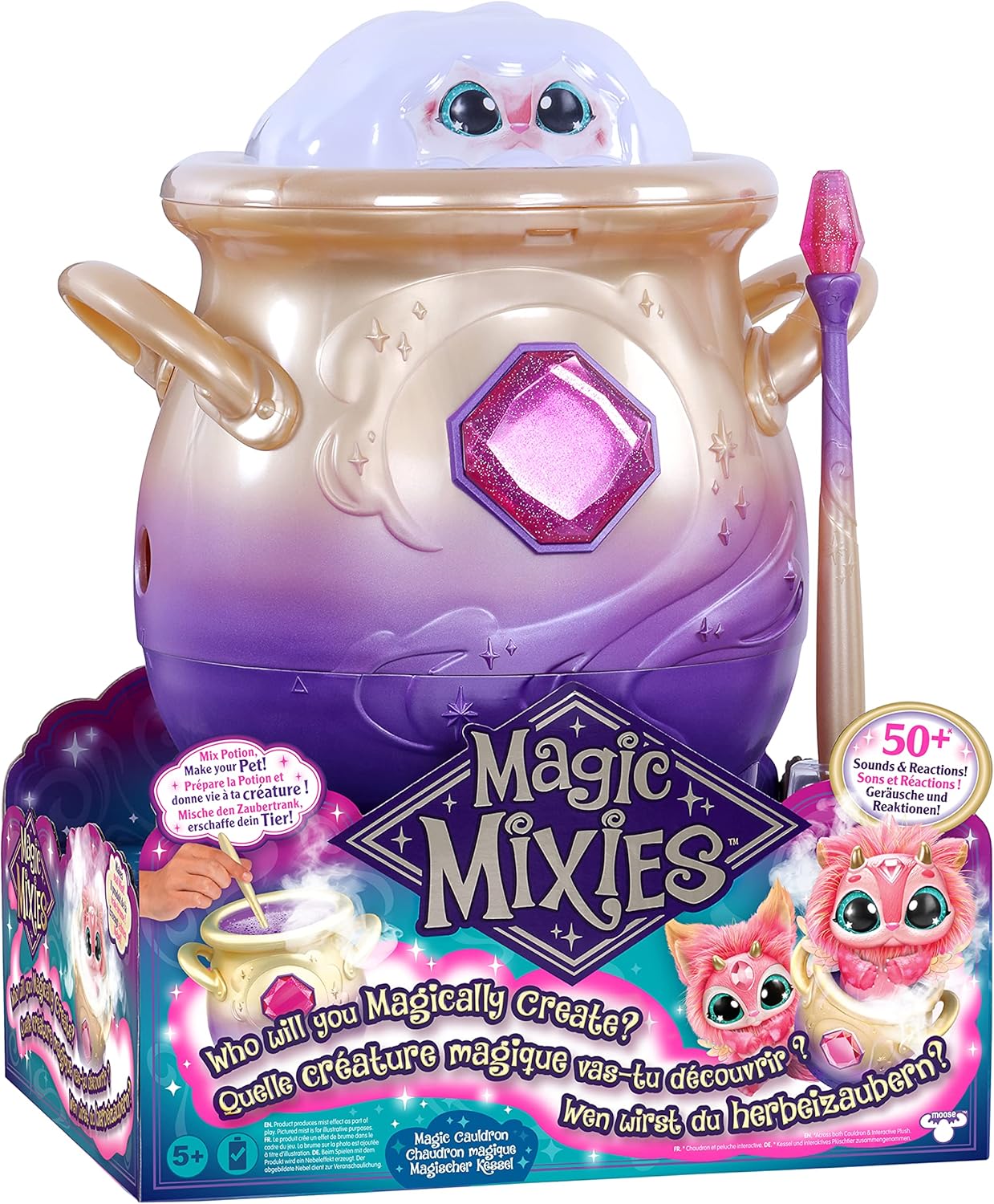 Magic Mixies Magical Misting Cauldron con Peluche Rosa - immagine 12