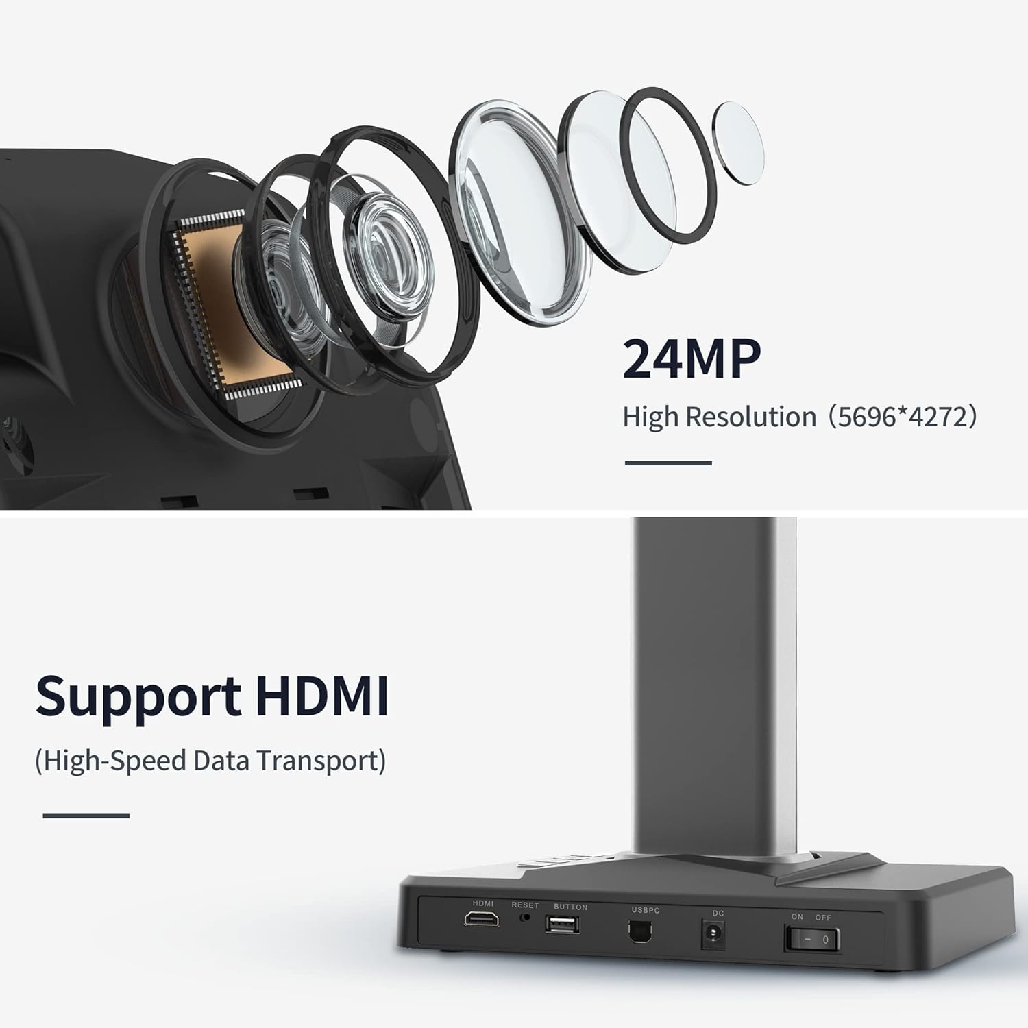 Czur ET24 Pro - Scanner Libri e Documenti HD 24 MP - immagine 2