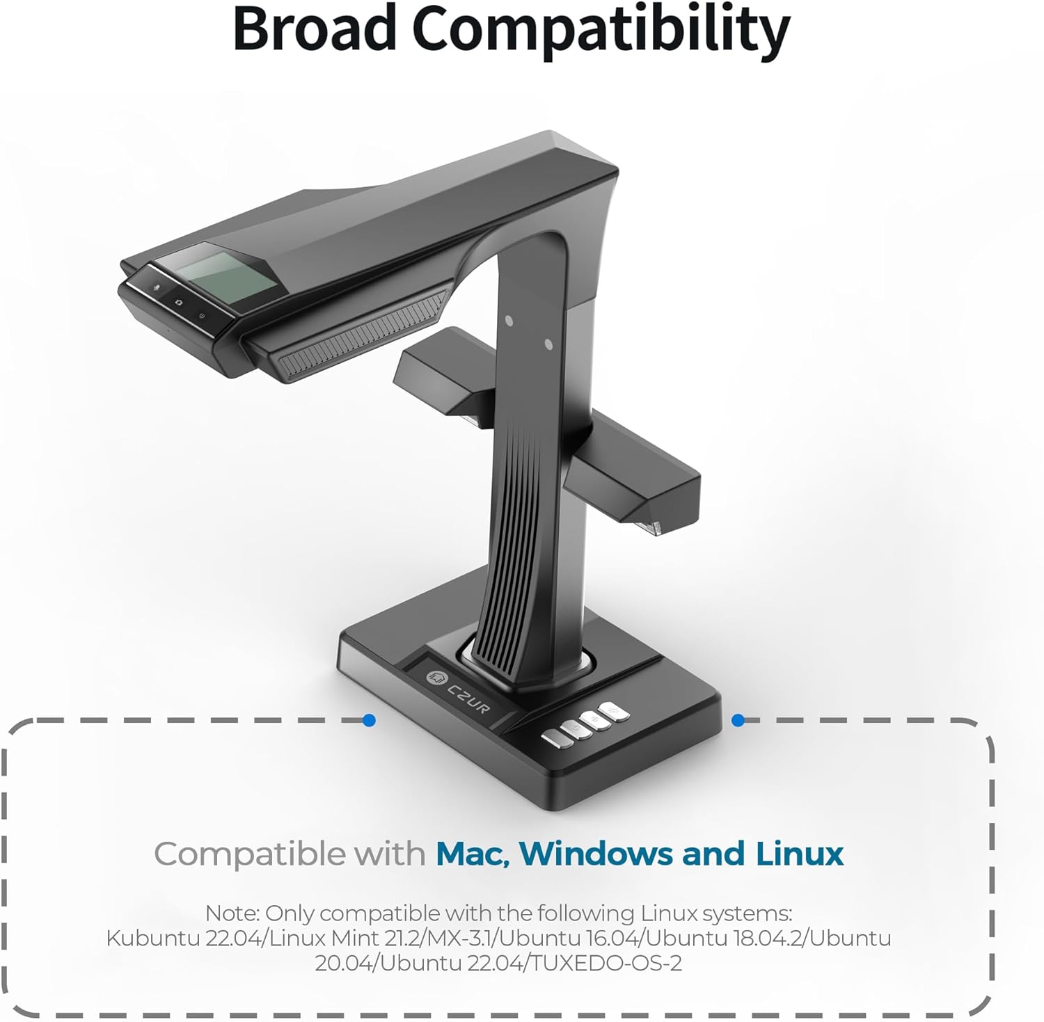 Czur ET24 Pro - Scanner Libri e Documenti HD 24 MP - immagine 4