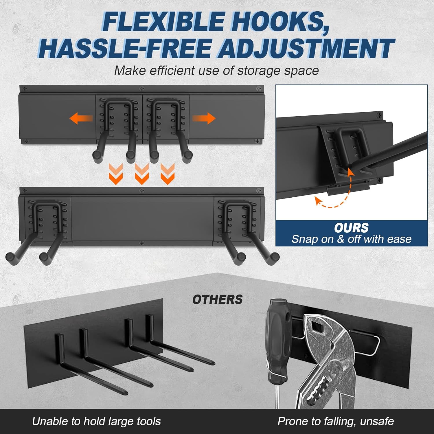 Housolution Organizzatore Attrezzi Giardino 96" - 20 Pezzi - immagine 6