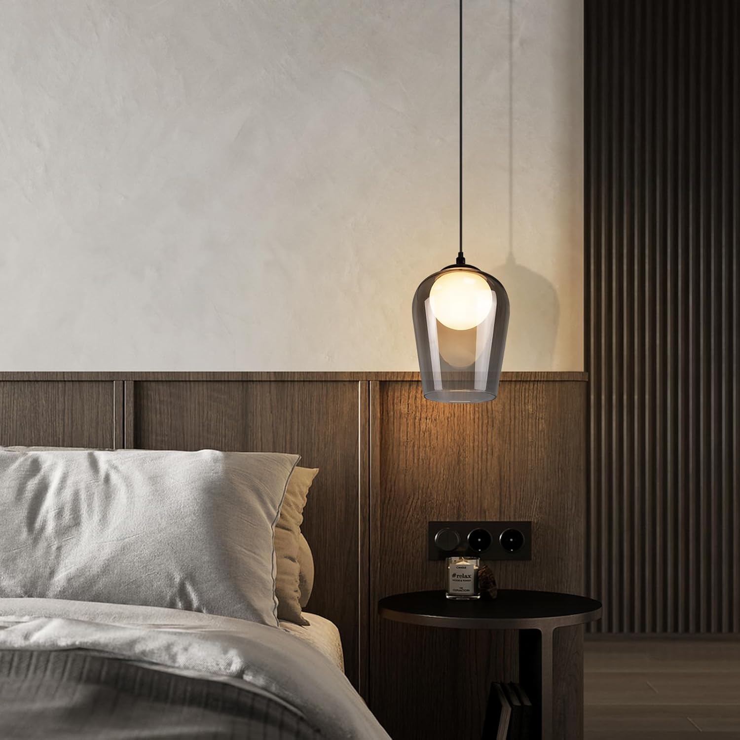 Lampada Sospesa G9 in Vetro per Camera da Letto - immagine 8