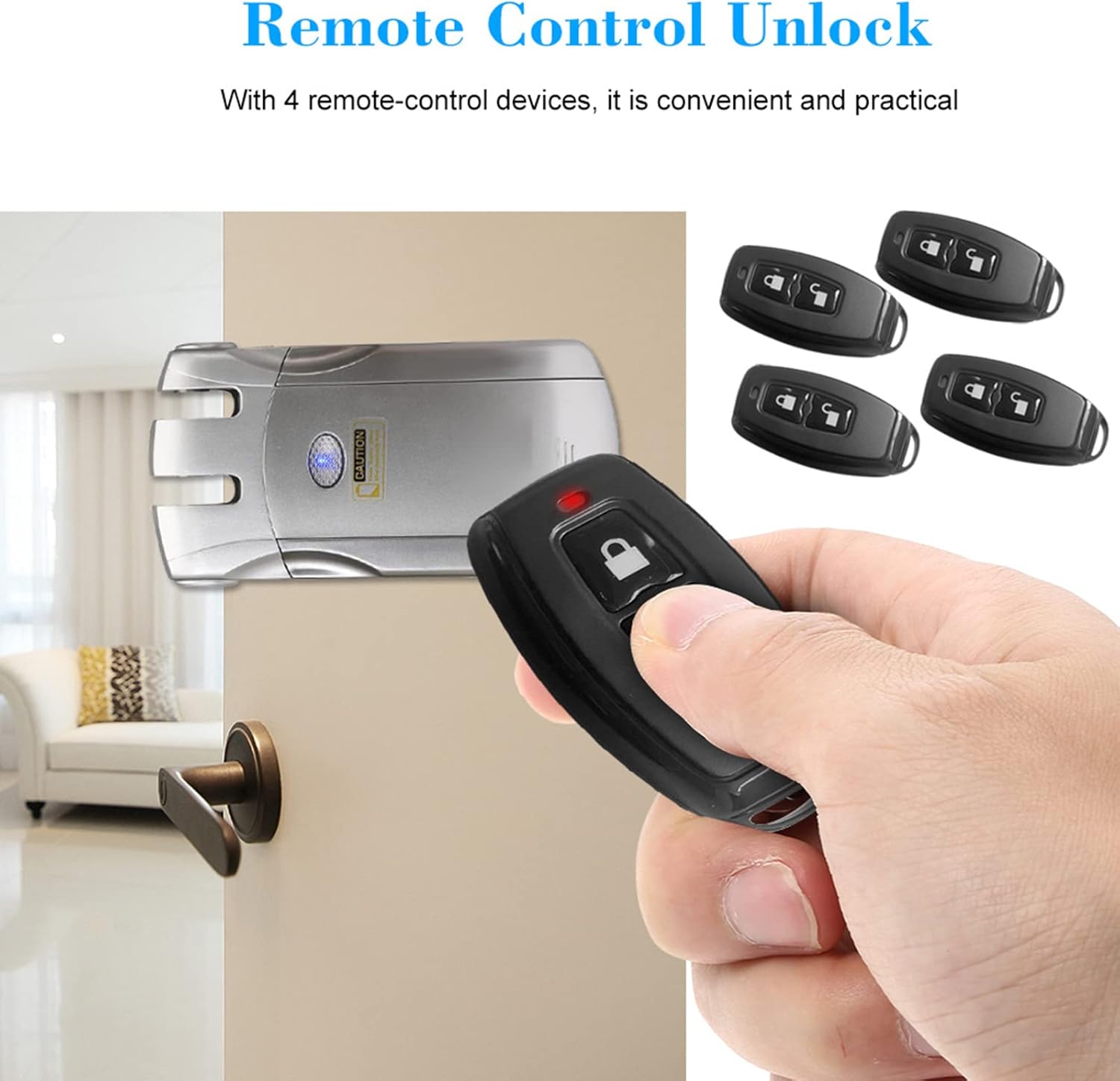 Splenssy WF-018 - Blocco Sicurezza Invisibile Keyless - immagine 3