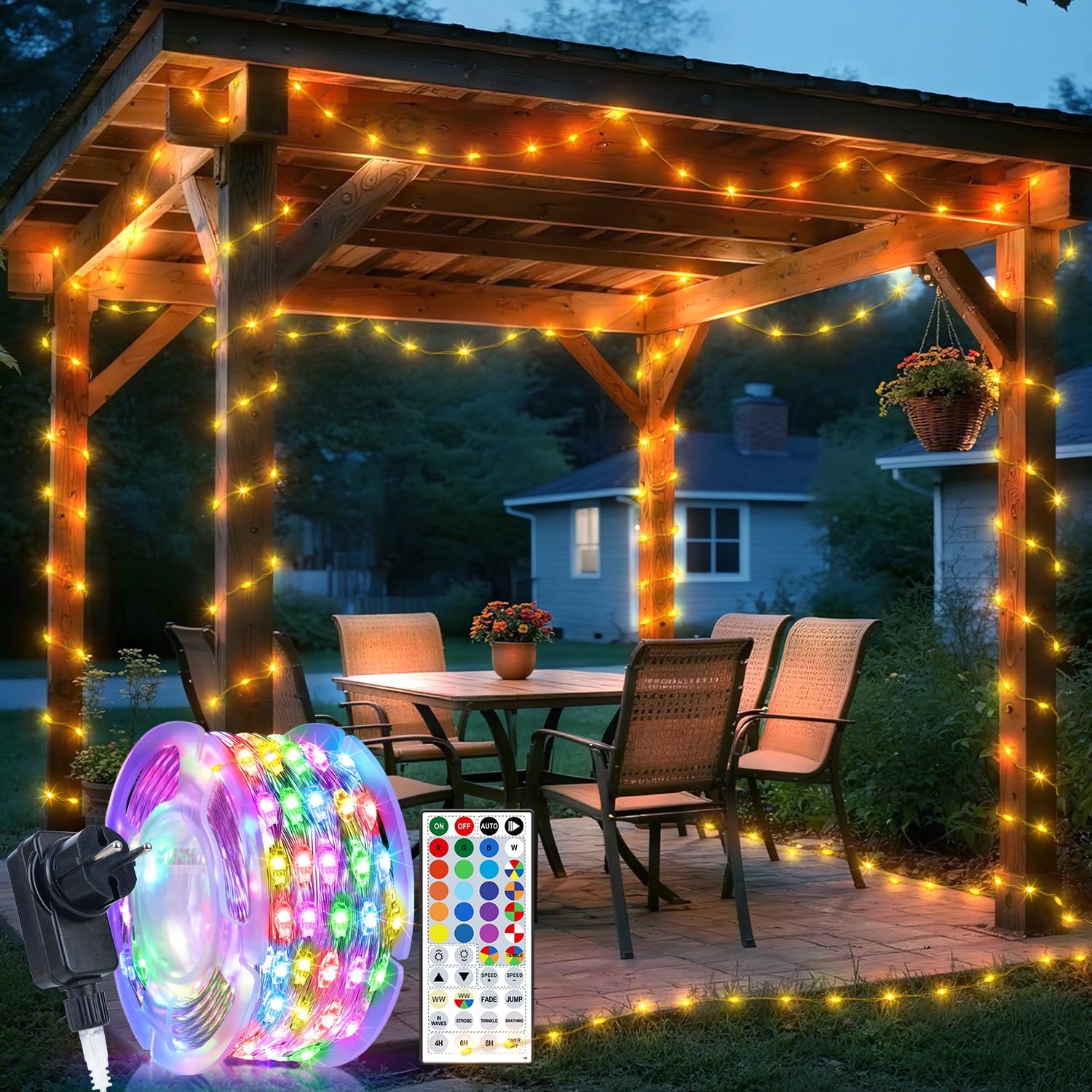 Catena Luminosa Interni/Esterni 30m 150 LED - immagine 1