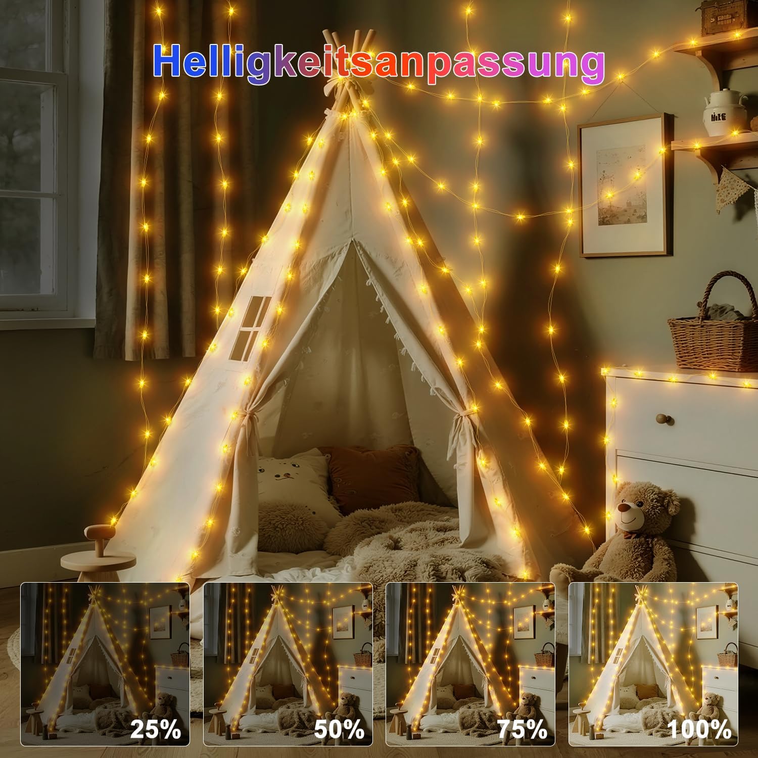 Catena Luminosa Interni/Esterni 30m 150 LED - immagine 4