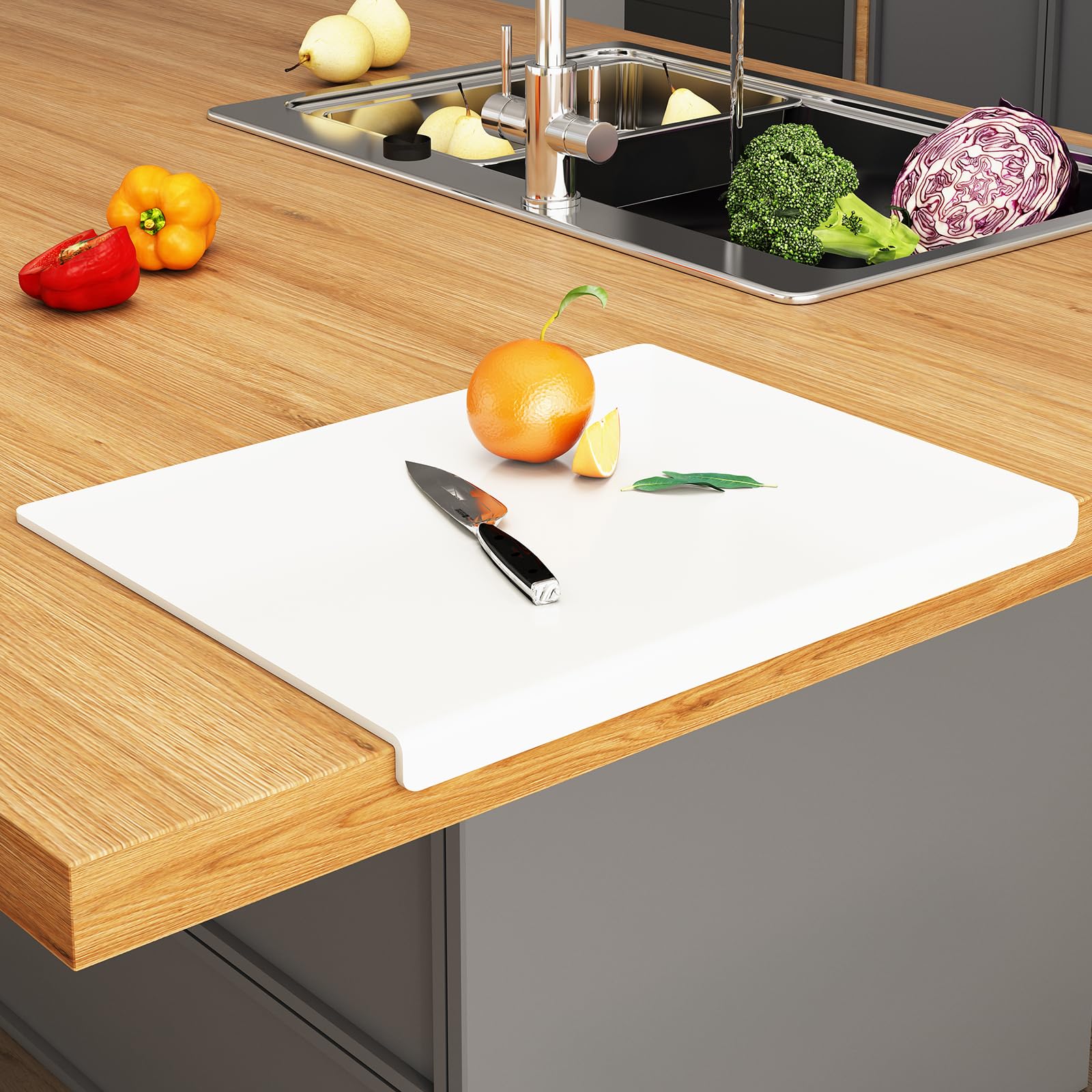 Jjl Tagliere in Acrilico con Bordo da Banco 61x46cm