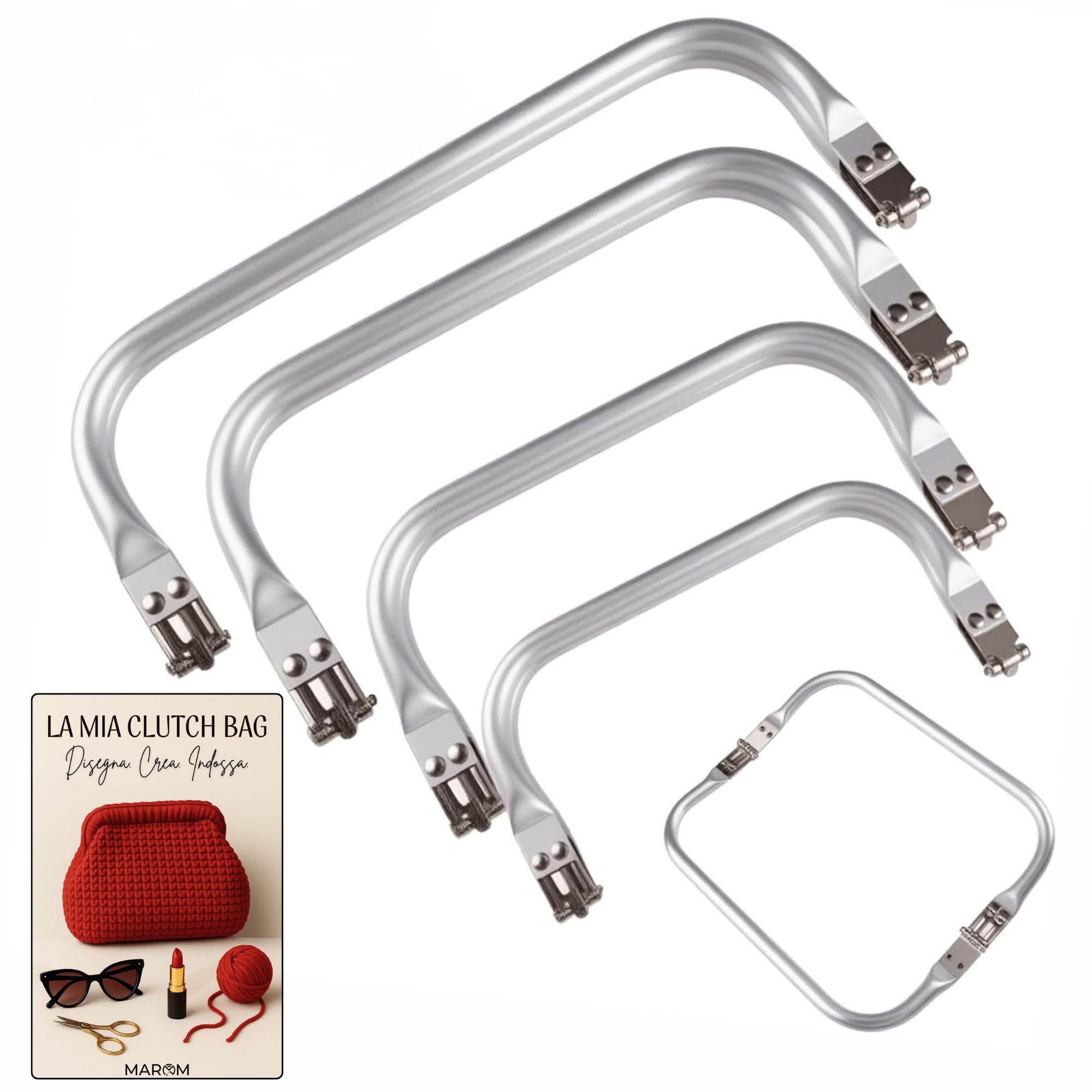 MAROM - Chiusura Borsa Uncinetto a Molla in Alluminio