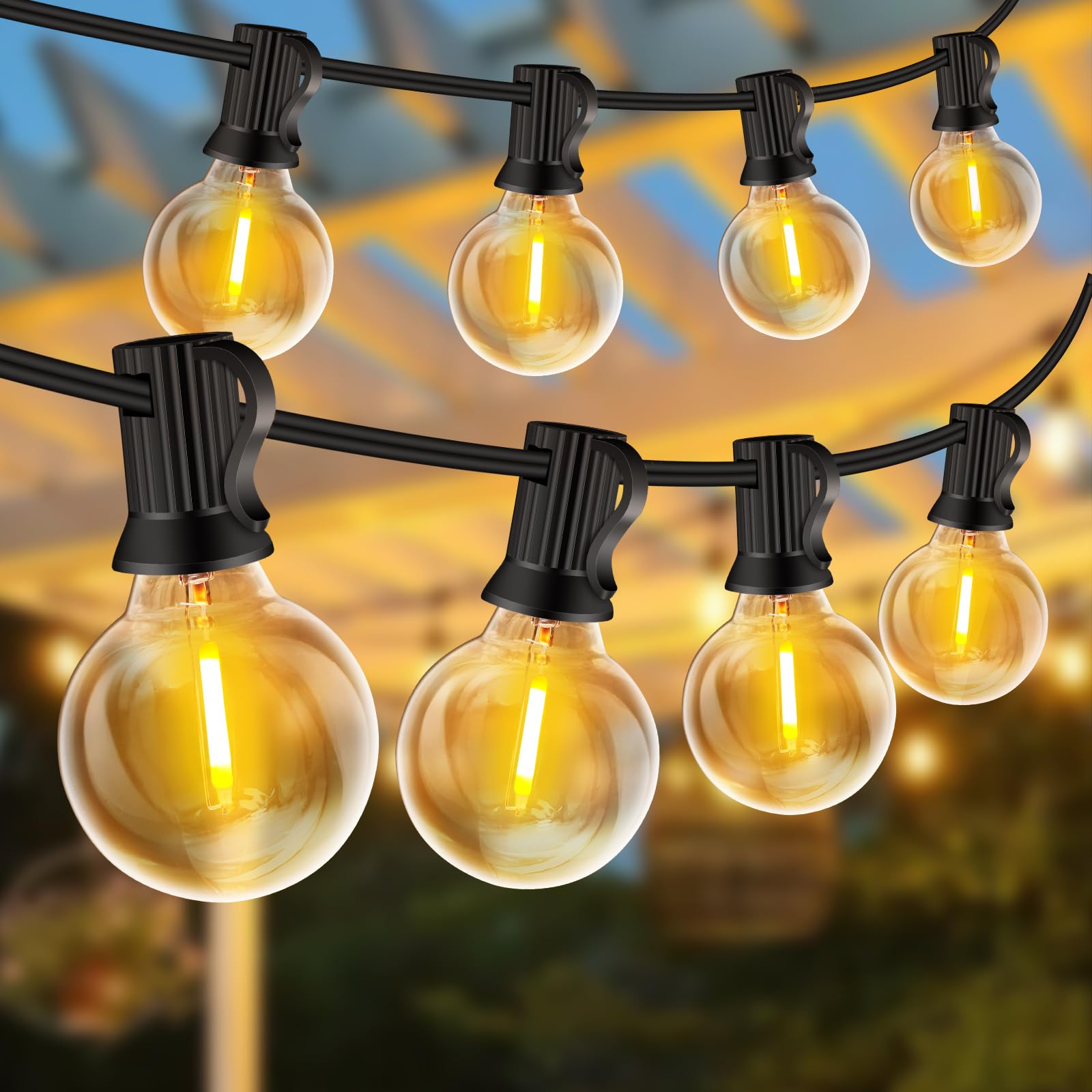 Zyrivon Catene Luminose 30M con 50+3 G40 LED