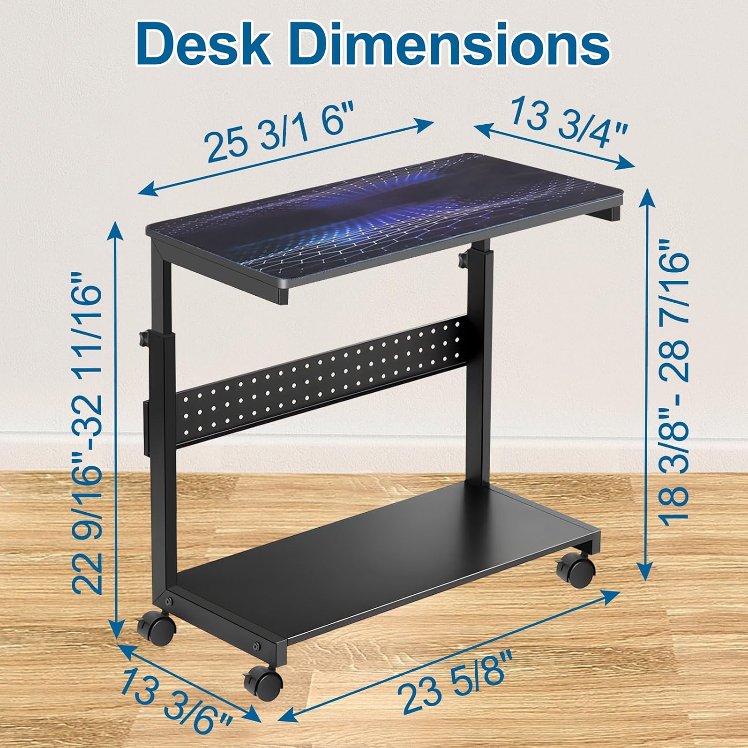 Supporto CPU 2 Strati Regolabile con Ruote - immagine 3