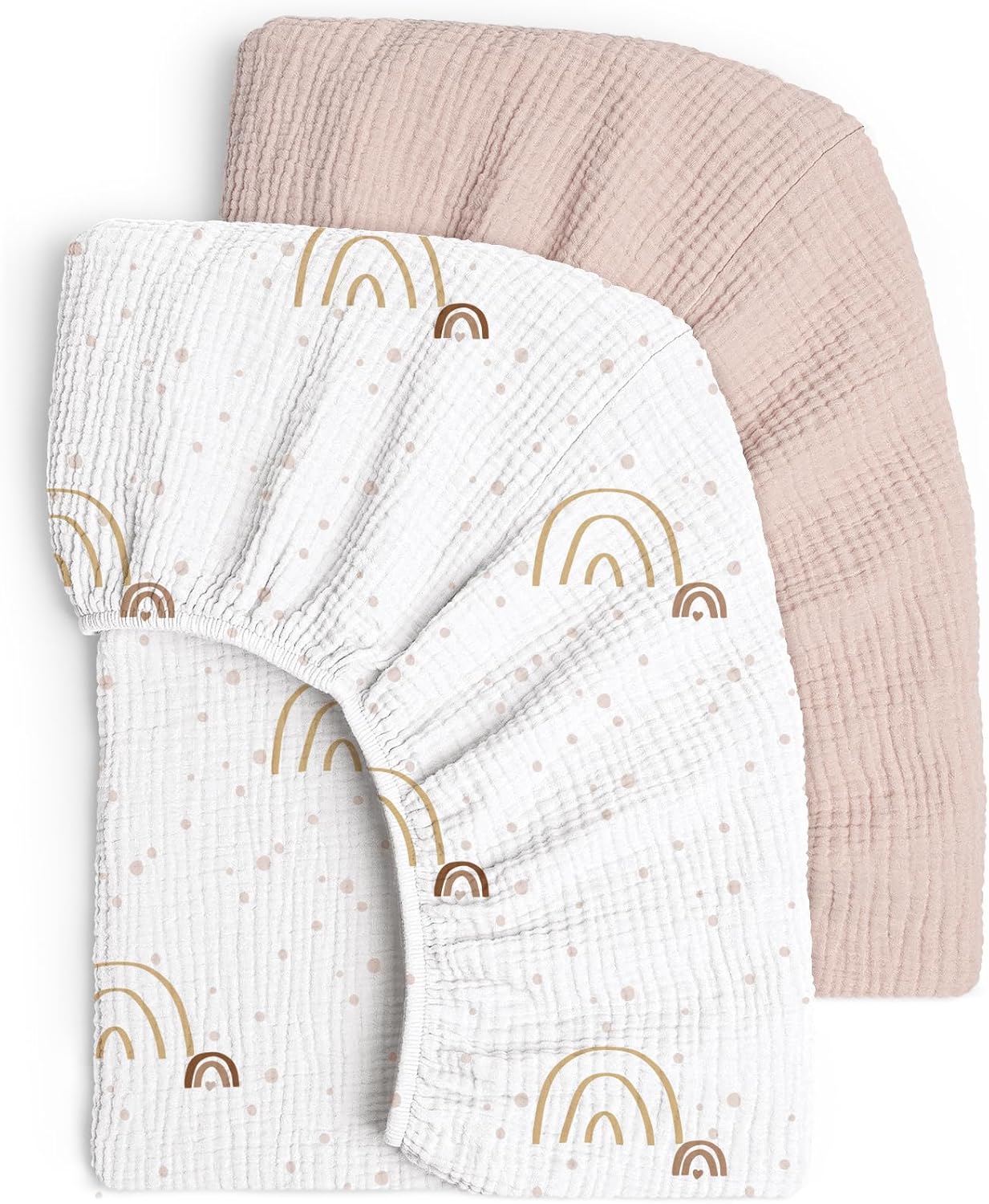 lulumoon Lenzuolo con Angoli in Mussola 100% Cotone