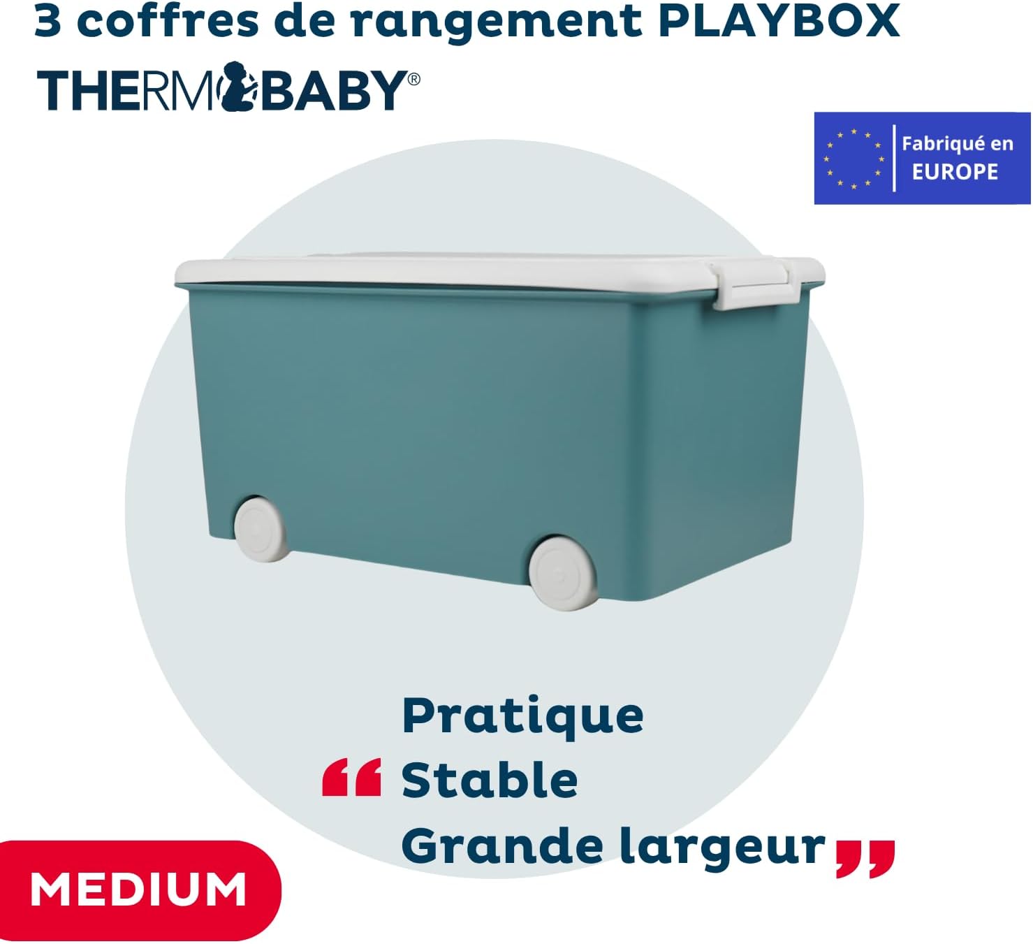 Thermobaby PLAYBOX - Set 3 Scatole Portaoggetti 26L - immagine 2