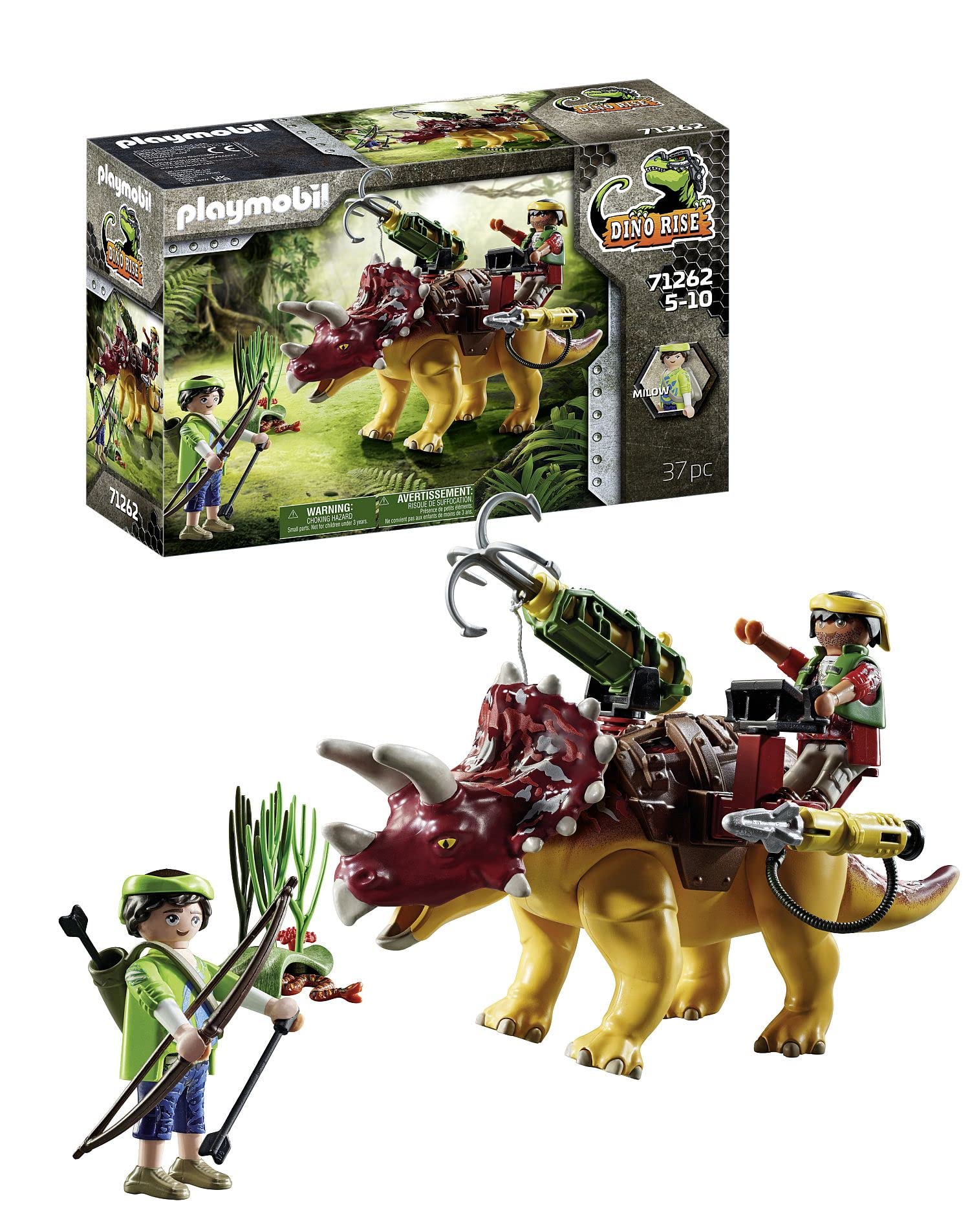 Playmobil Dino Rise 71262 Triceratopo con Armatura