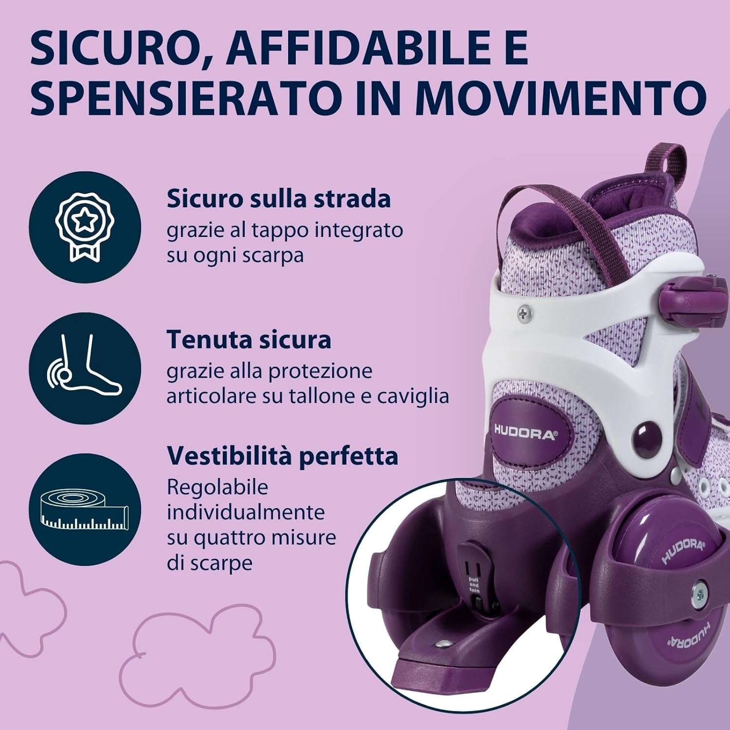 Hudora Pattini a rotelle My First Quad per Bambini - immagine 6