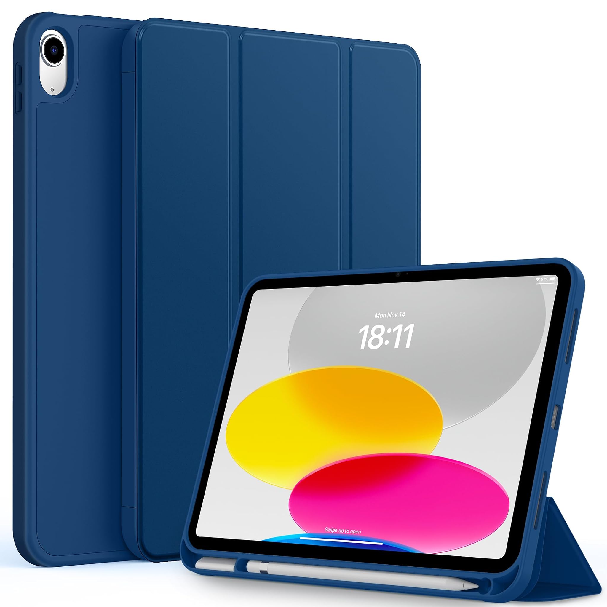 Cacoe Custodia Cover per iPad 11" (2025) / 10.9" (2022) - Mare Blu