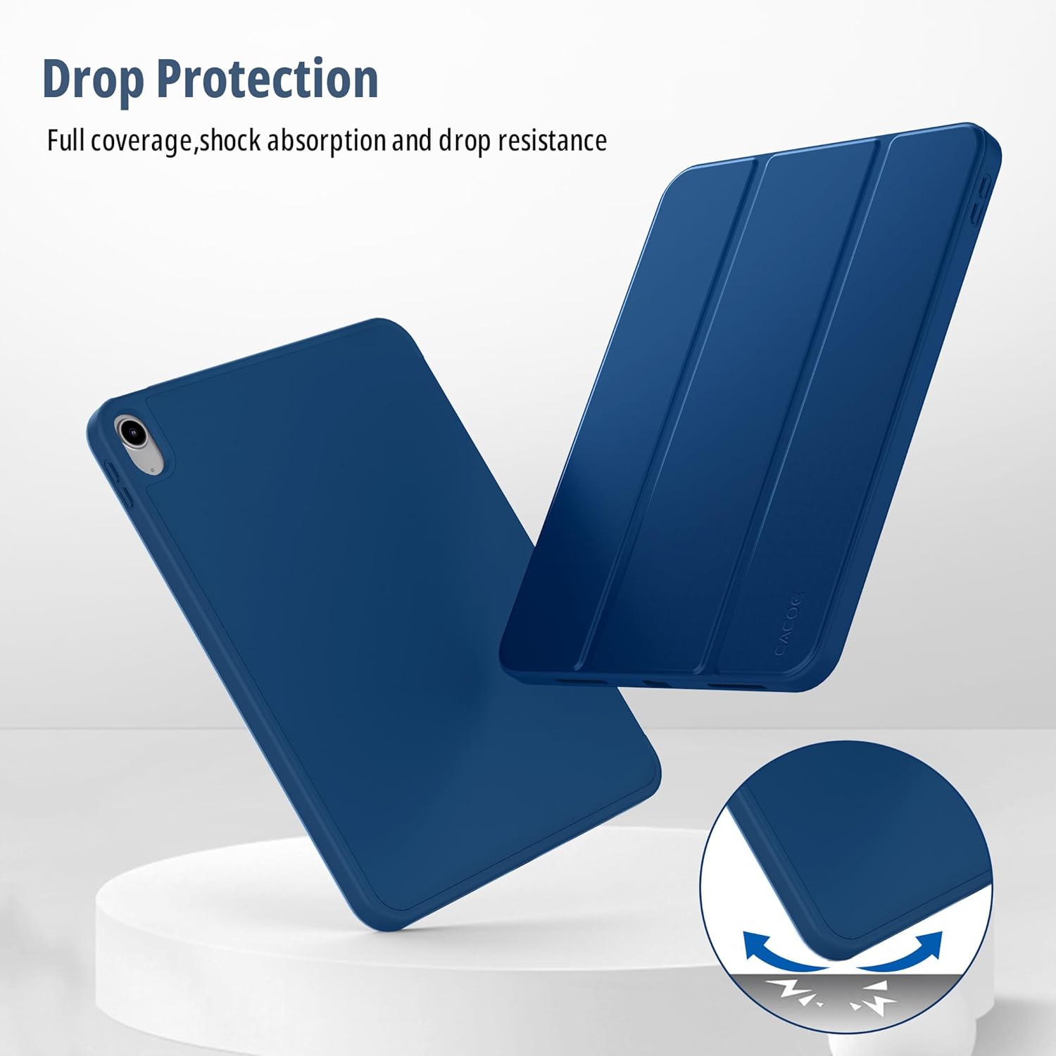 Cacoe Custodia Cover per iPad 11" (2025) / 10.9" (2022) - Mare Blu - immagine 5