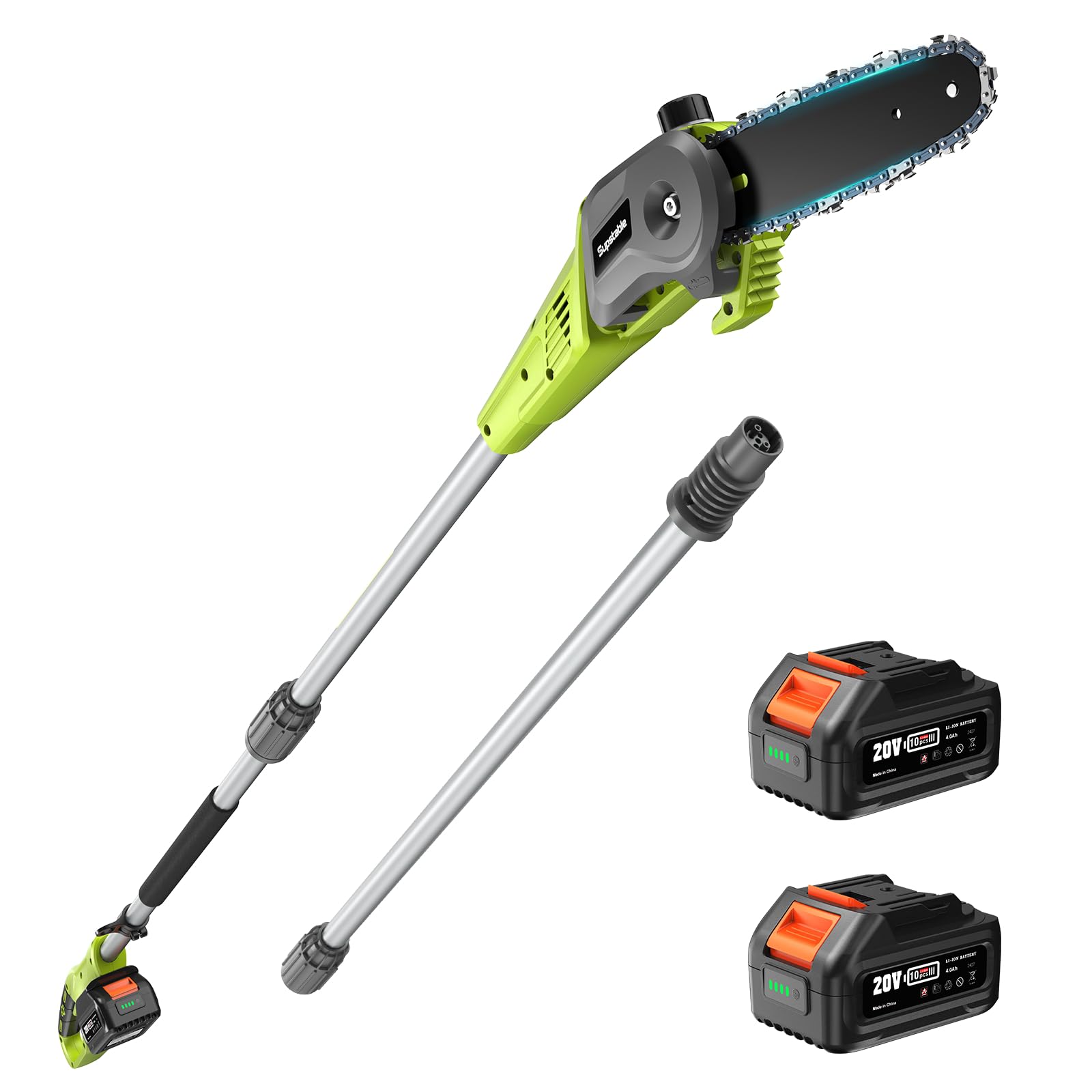 Motosega a Batteria 8 Pollici con Asta Estensione 4,6m