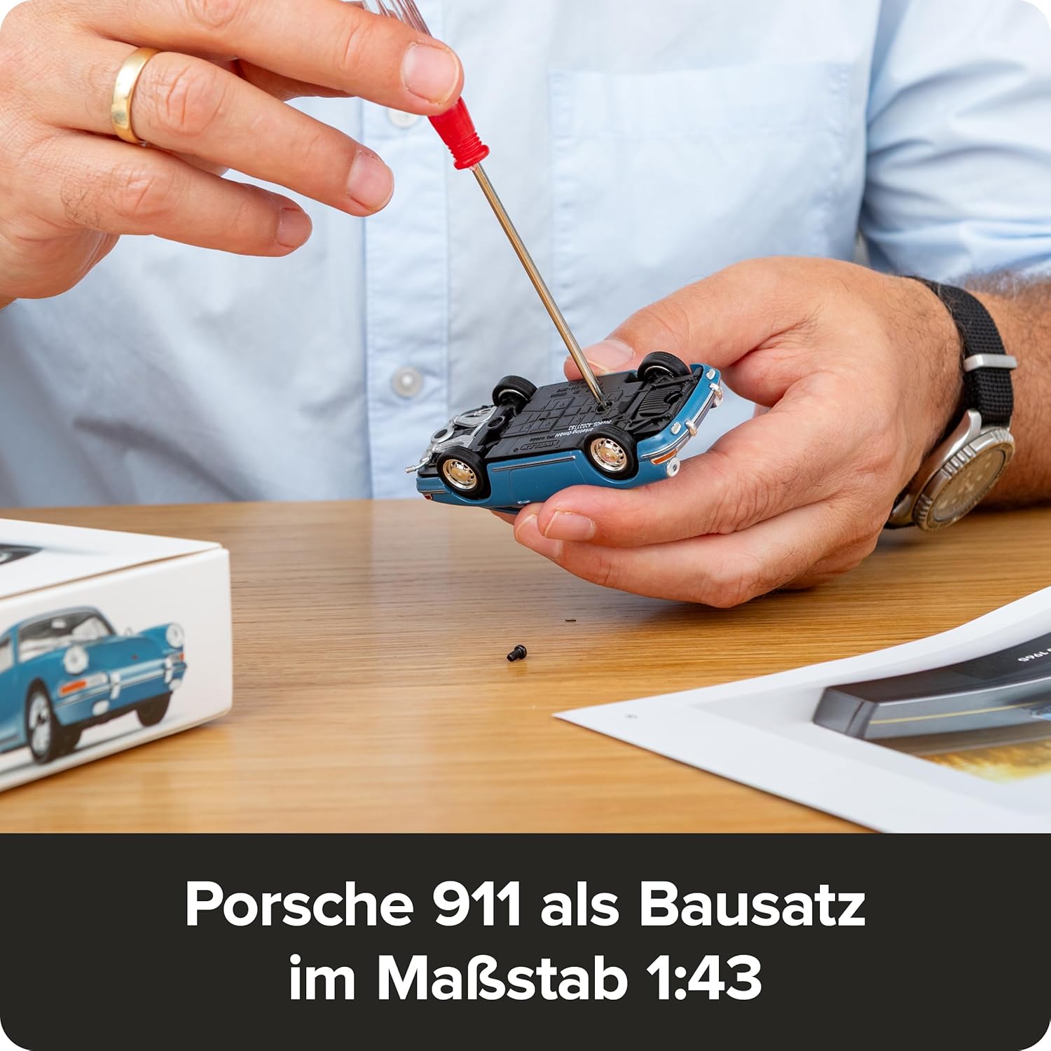 FRANZIS 67664 - Porsche 911 Emaileblau Adventskalender - immagine 5