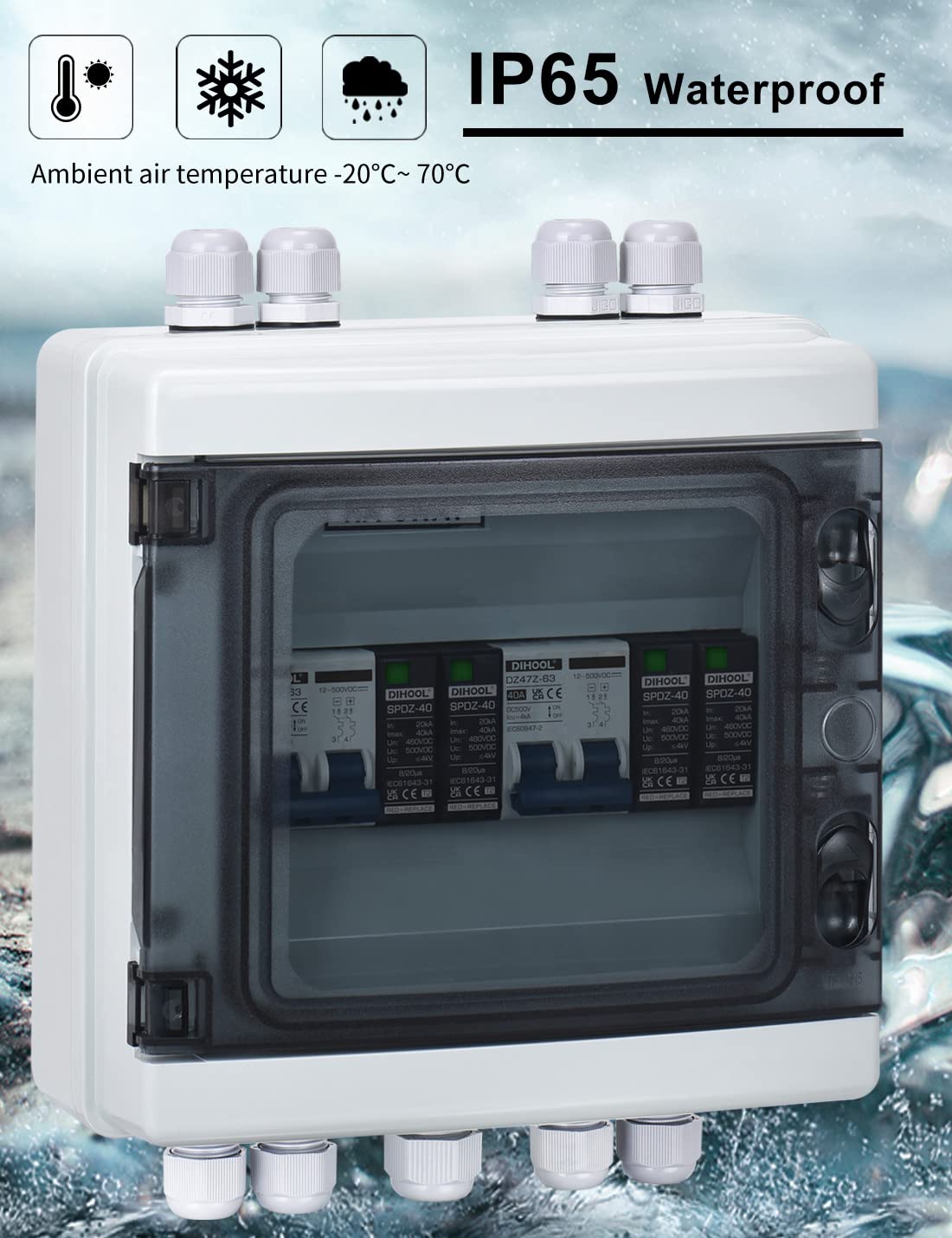 Protezione da Sovratensione PV DC IP65 Impermeabile - immagine 2