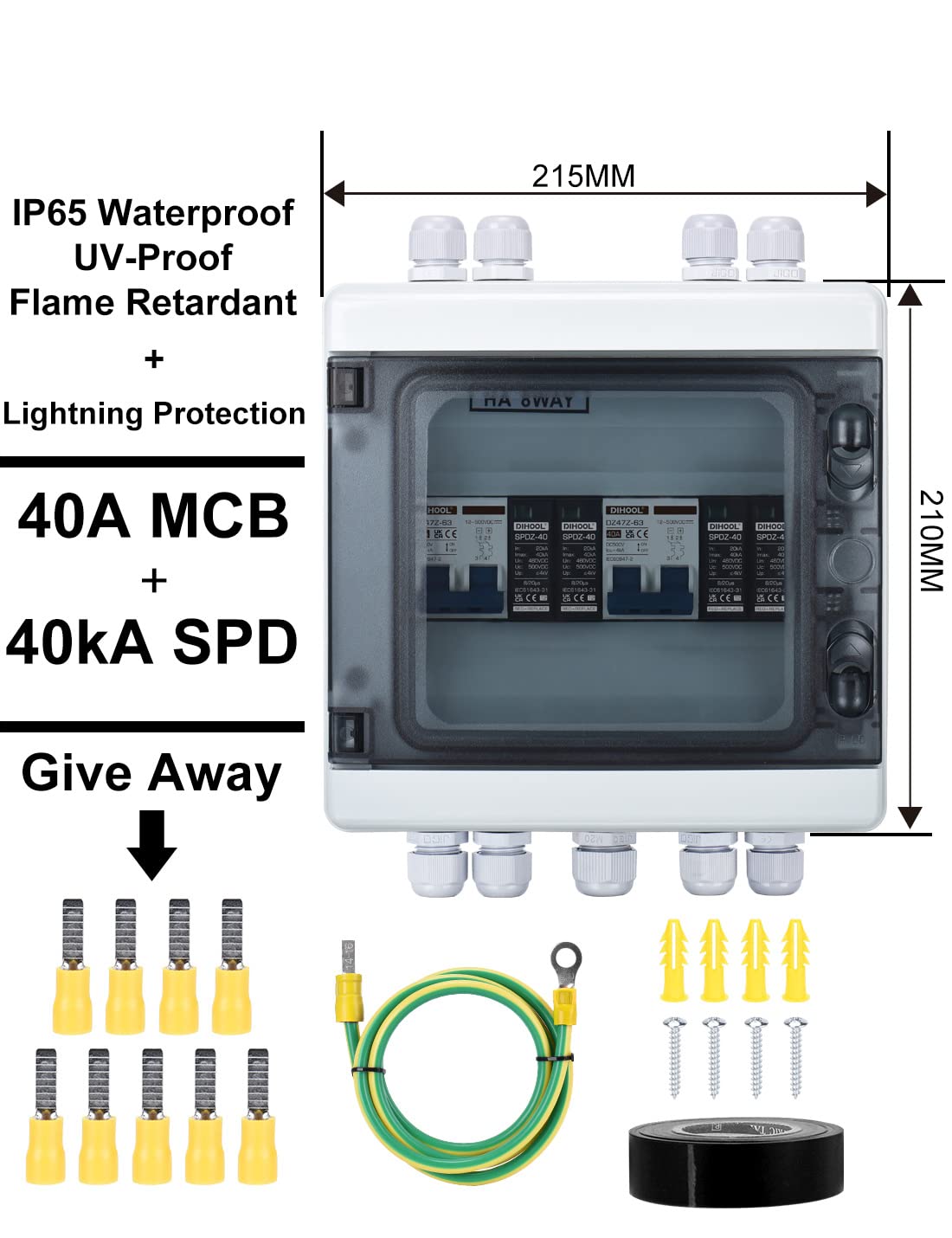 Protezione da Sovratensione PV DC IP65 Impermeabile - immagine 6