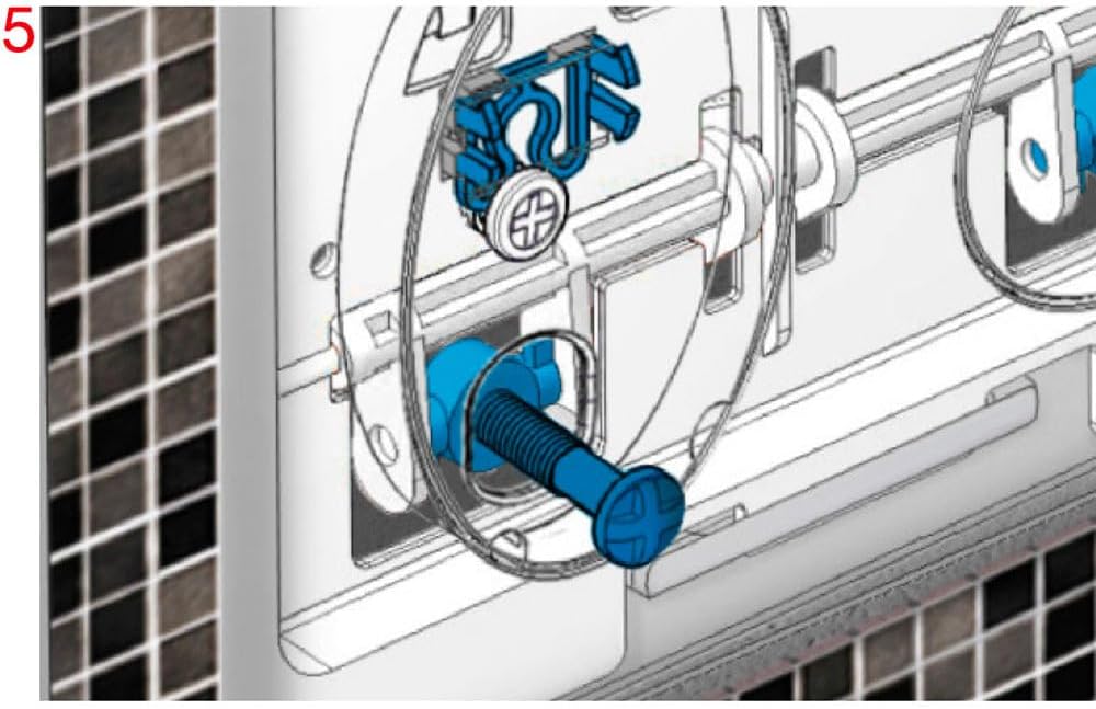 Pucci Placca di Comando Eco Ellisse Cromo Satinato 80130559 - immagine 7