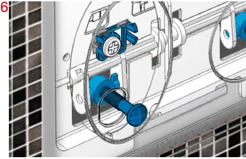 Pucci Placca di Comando Eco Ellisse Cromo Satinato 80130559 - immagine 8