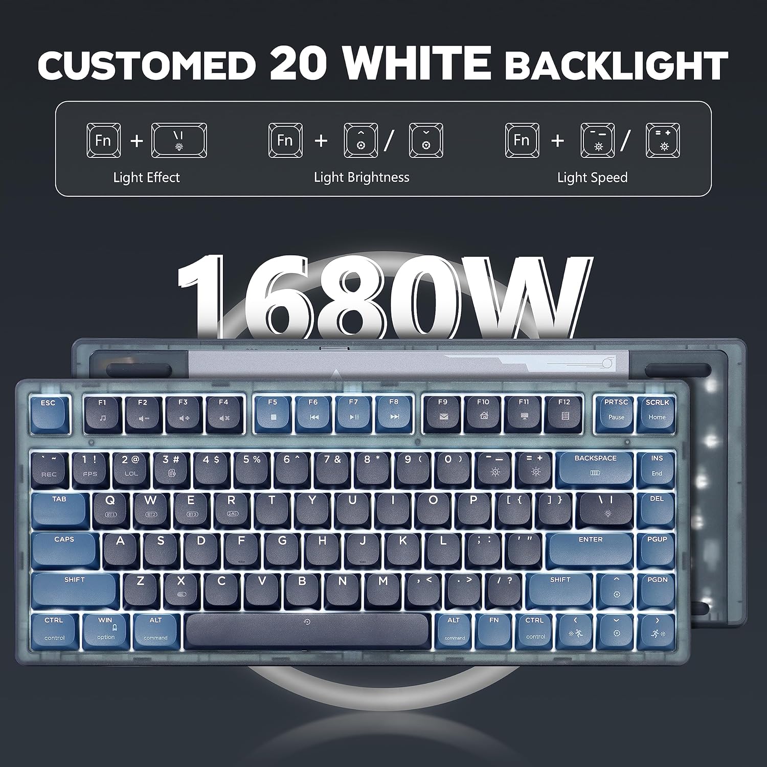 Attack Shark AK832 Tastiera Meccanica 75% TKL Wireless - immagine 3