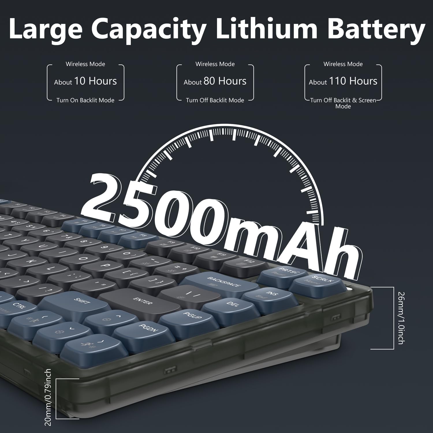 Attack Shark AK832 Tastiera Meccanica 75% TKL Wireless - immagine 4