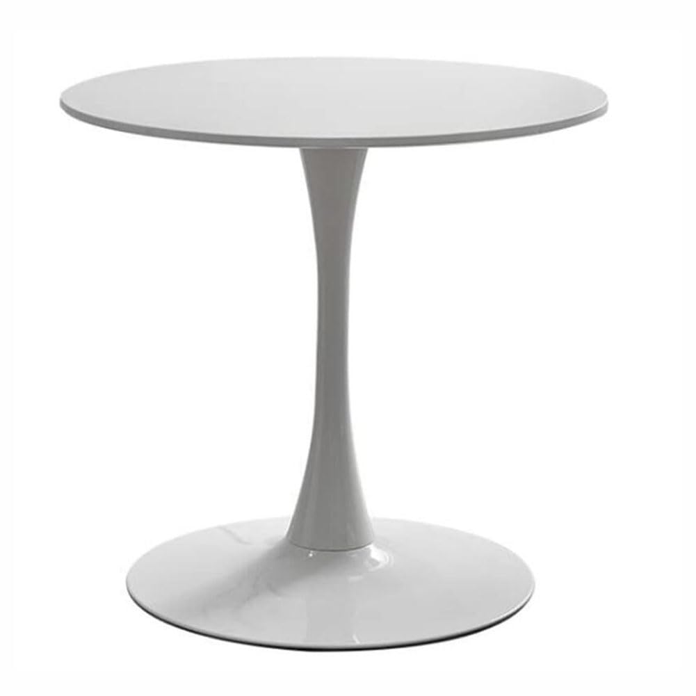Hffaiwm Tavolo Rotondo Moderno Bianco 70cm