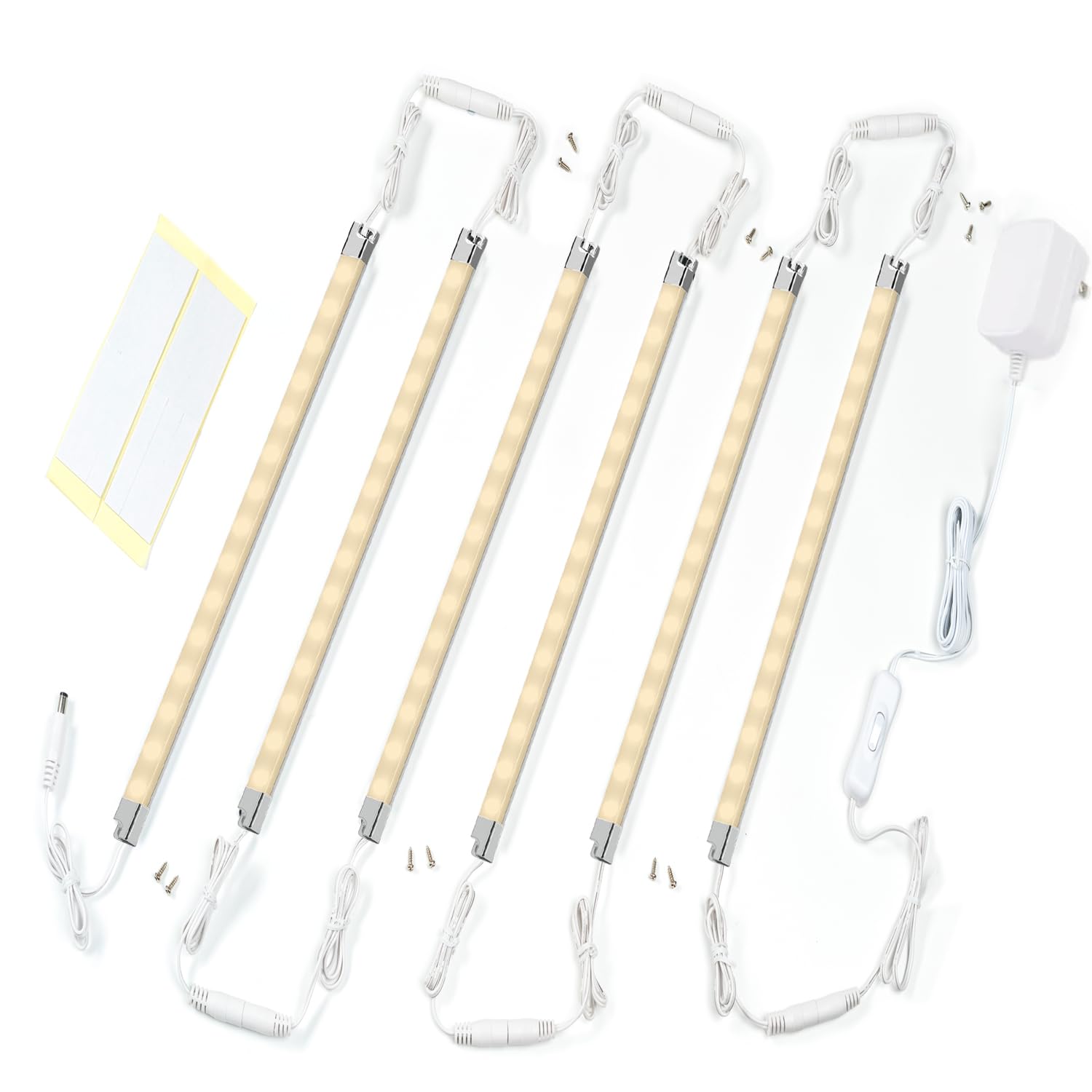 Illuminazione LED Sottopensile 6 Barre, Bianco Caldo