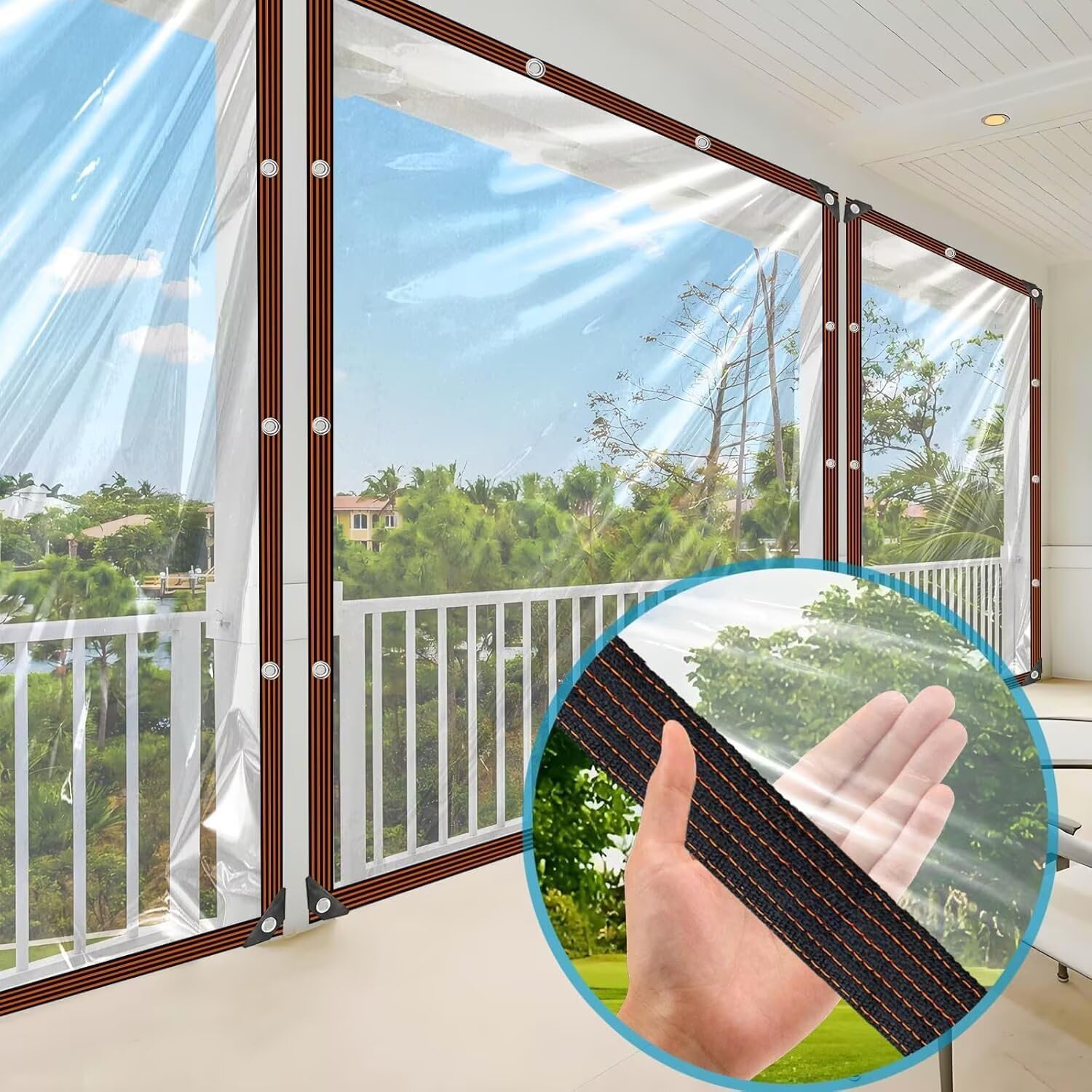 Telo Trasparente con Occhielli 3x6m - immagine 4