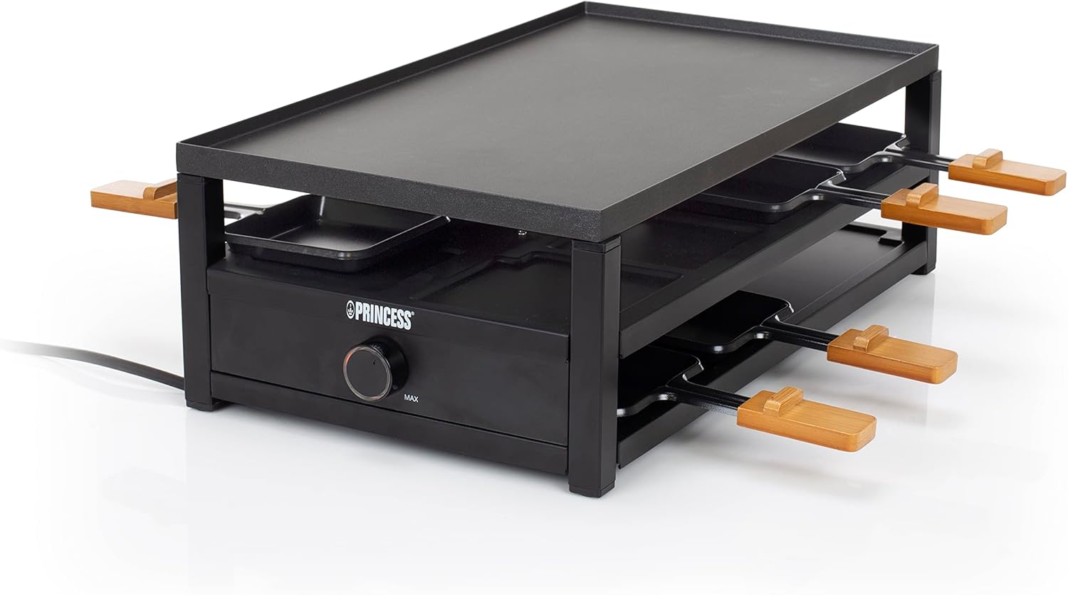 Princess 162655 Padella Raclette 8 Persone, Nera - immagine 1