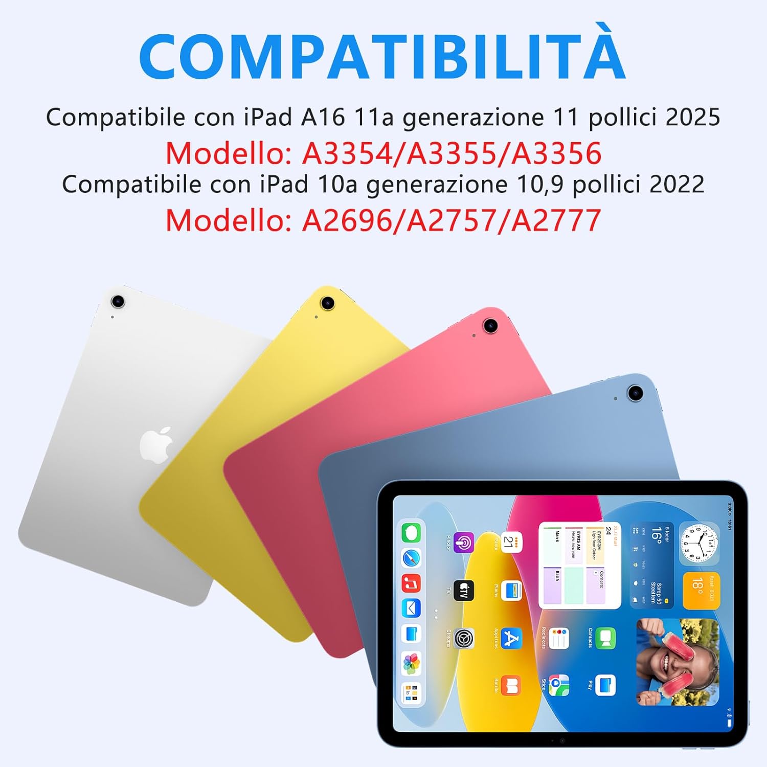 KBCASE Custodia con Tastiera per iPad 9Generazione 10.5” - immagine 2