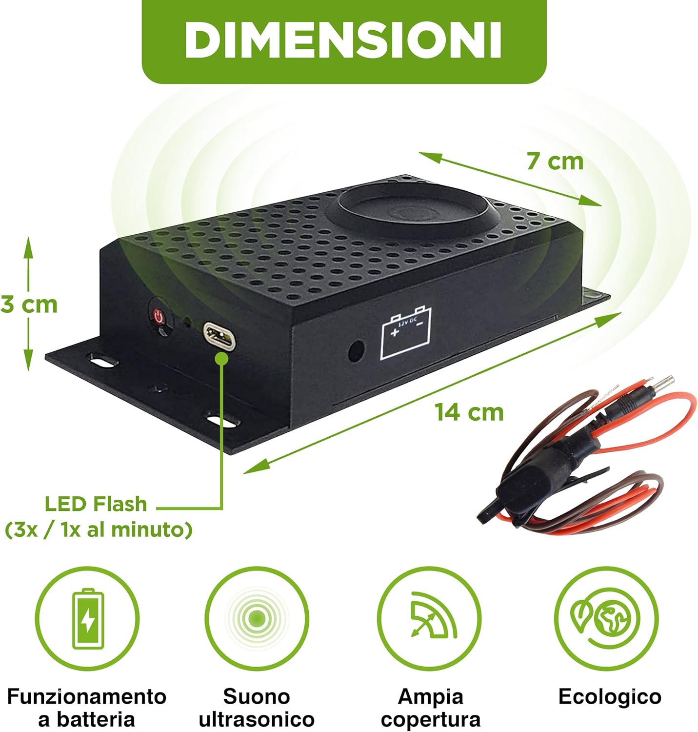 Isotronic Repellente per Martora con Luce Flash LED - immagine 2