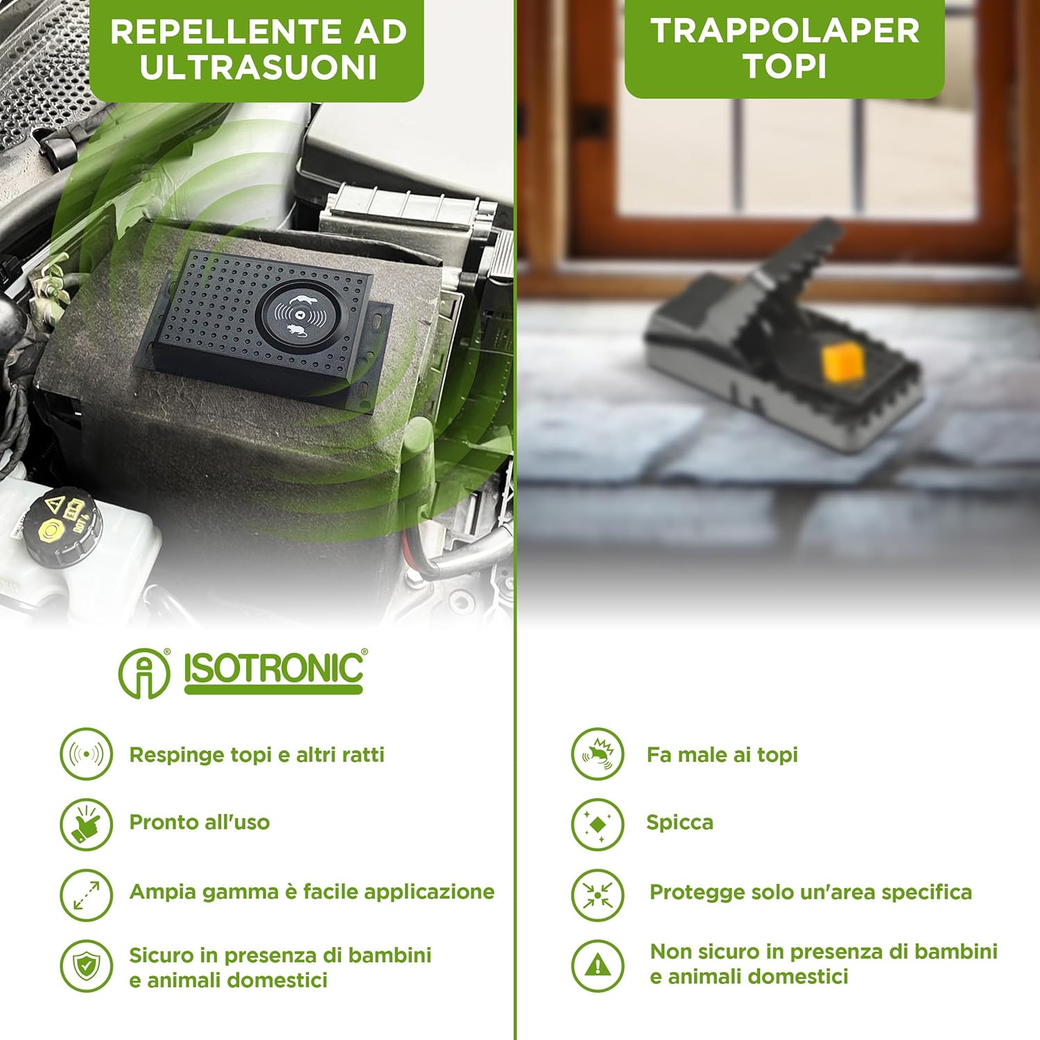 Isotronic Repellente per Martora con Luce Flash LED - immagine 4