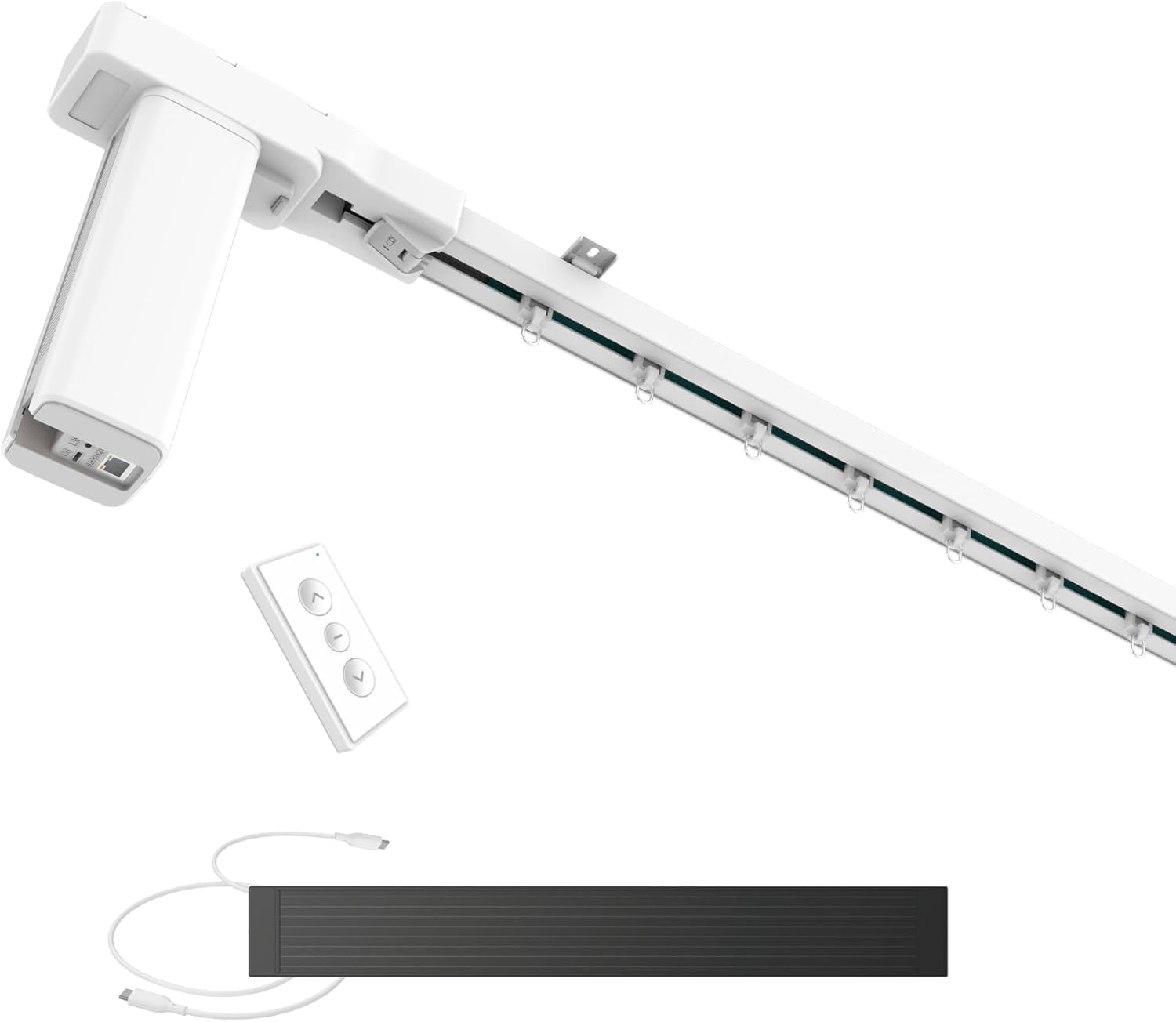 Binario Tende Motorizzato con Pannello Solare 2 Metri