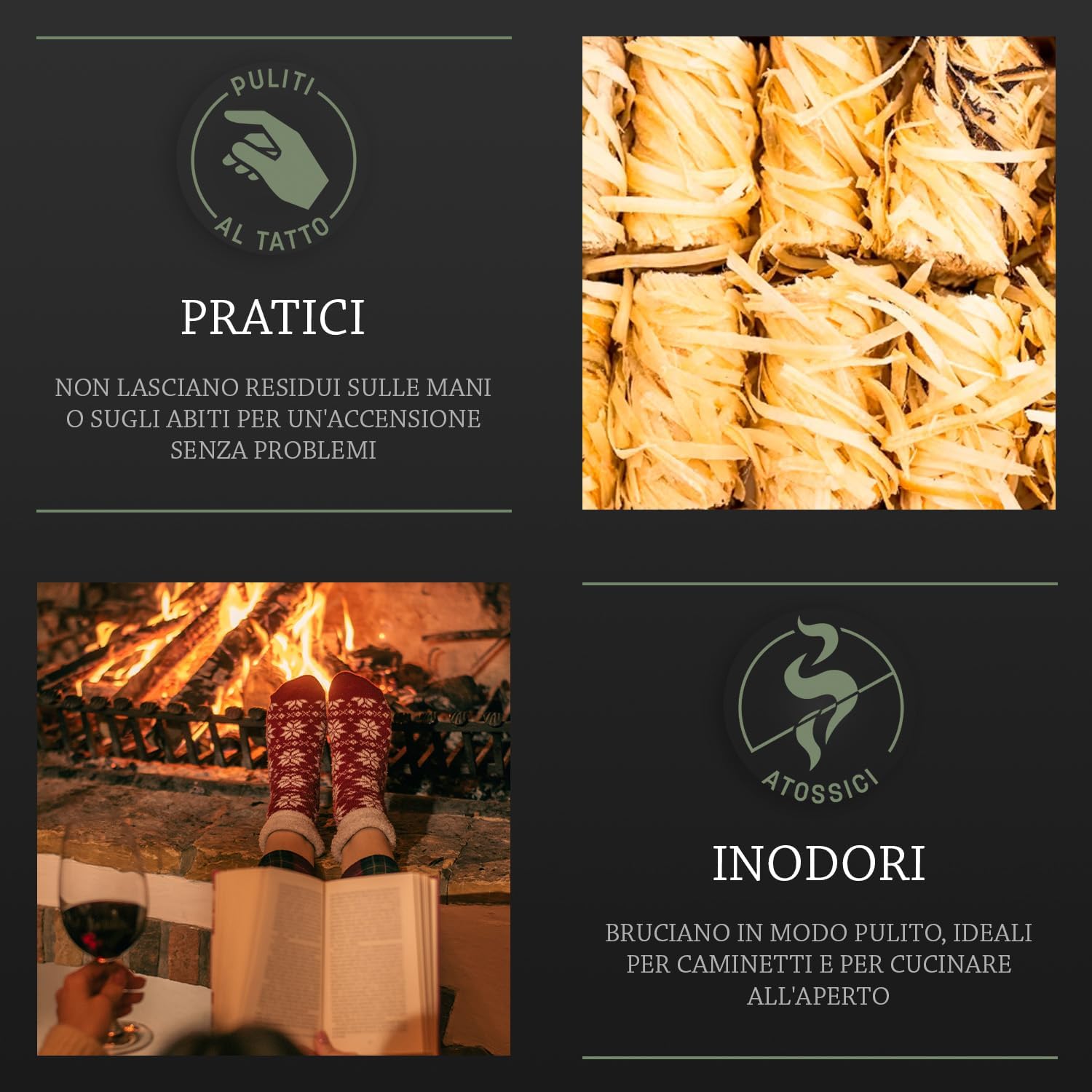 Log Barn Accendifuoco Naturale - Confezione da 500 - immagine 4