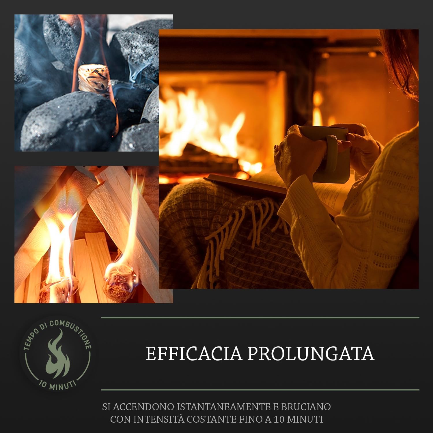 Log Barn Accendifuoco Naturale - Confezione da 500 - immagine 5