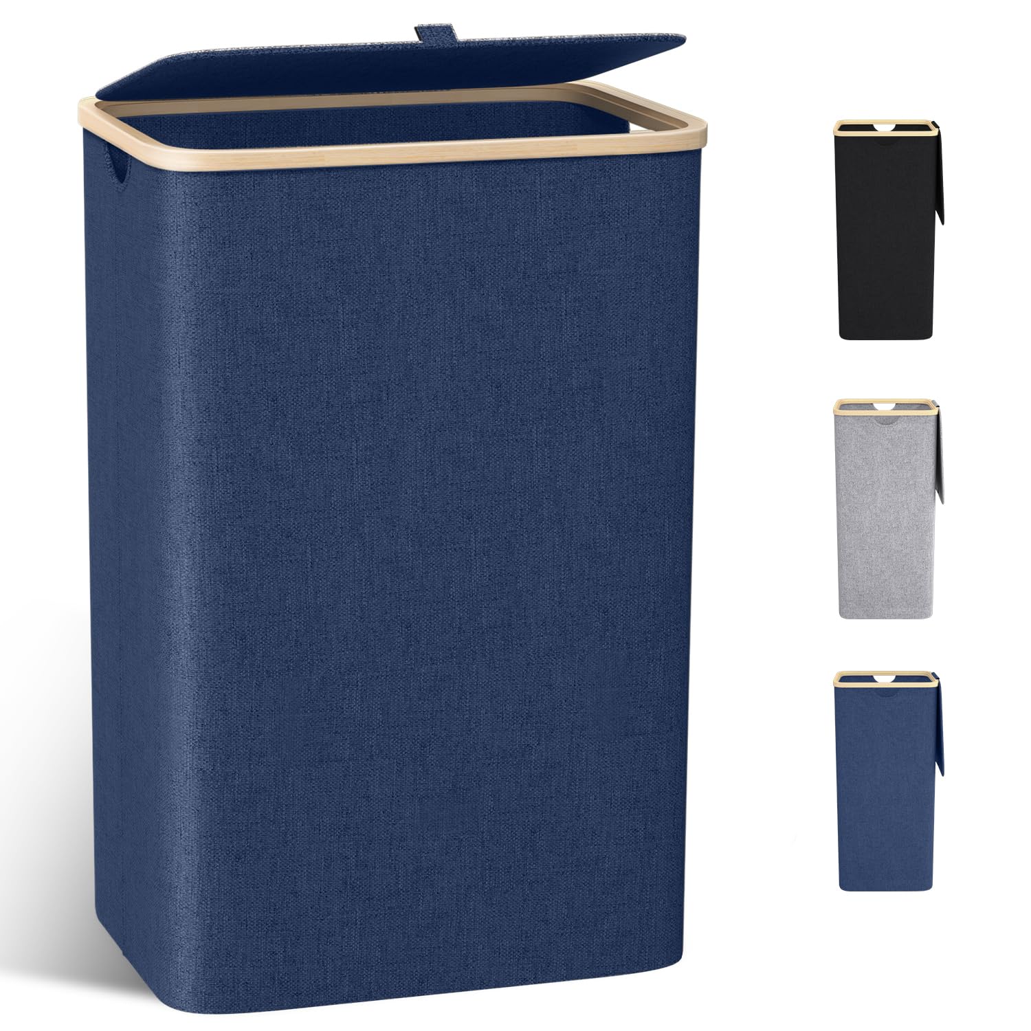 Cesto Portabiancheria Grande XXL 100L con Coperchio