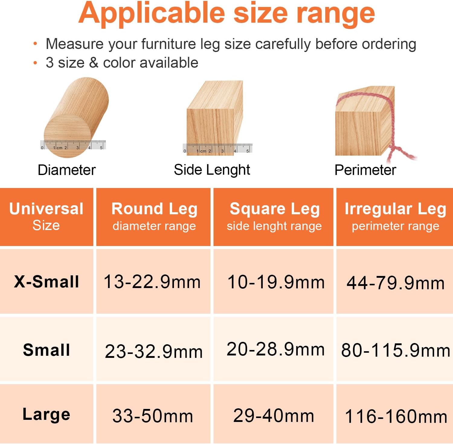 Gicunk 32 Pezzi Gommini per Sedie Rotondi in Silicone - immagine 3