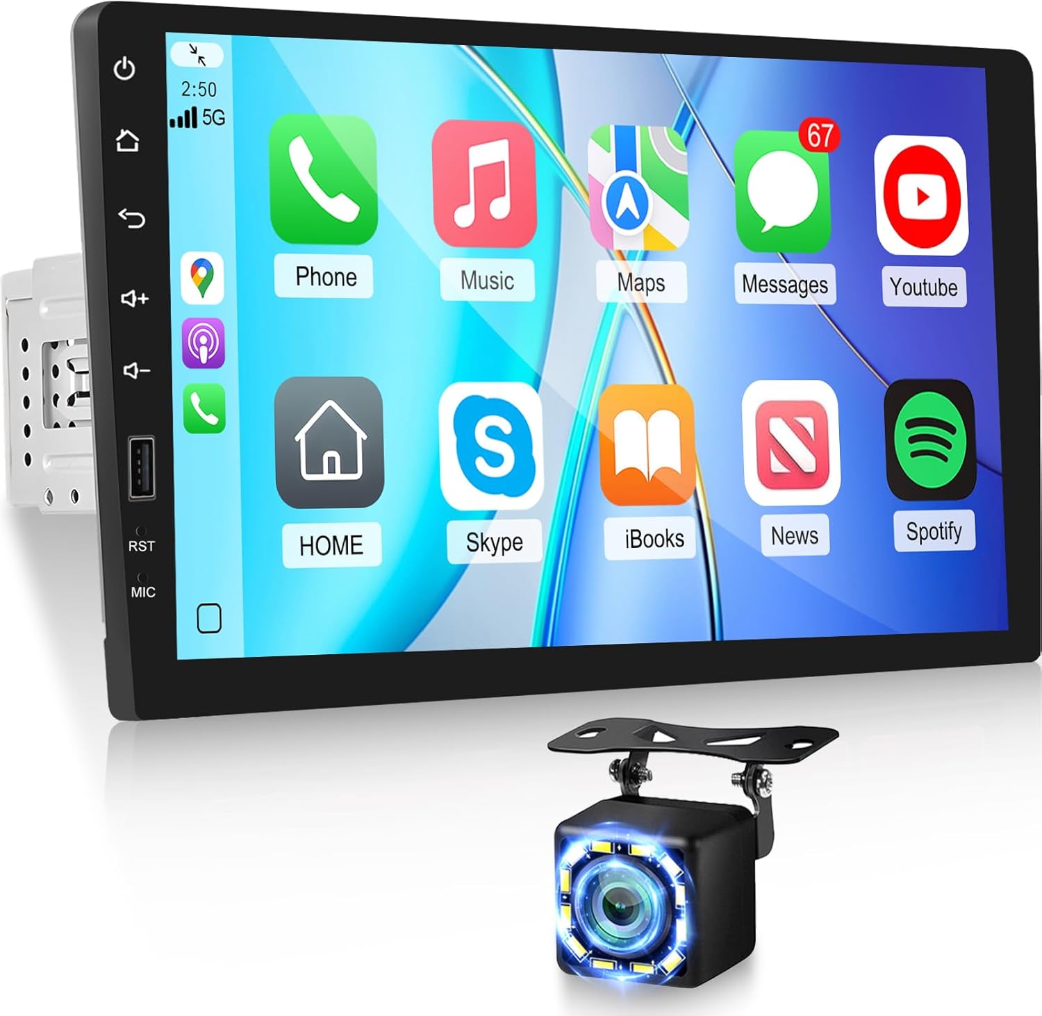 Nhopeew Radio 1 Din Touchscreen 9 Pollici - immagine 1