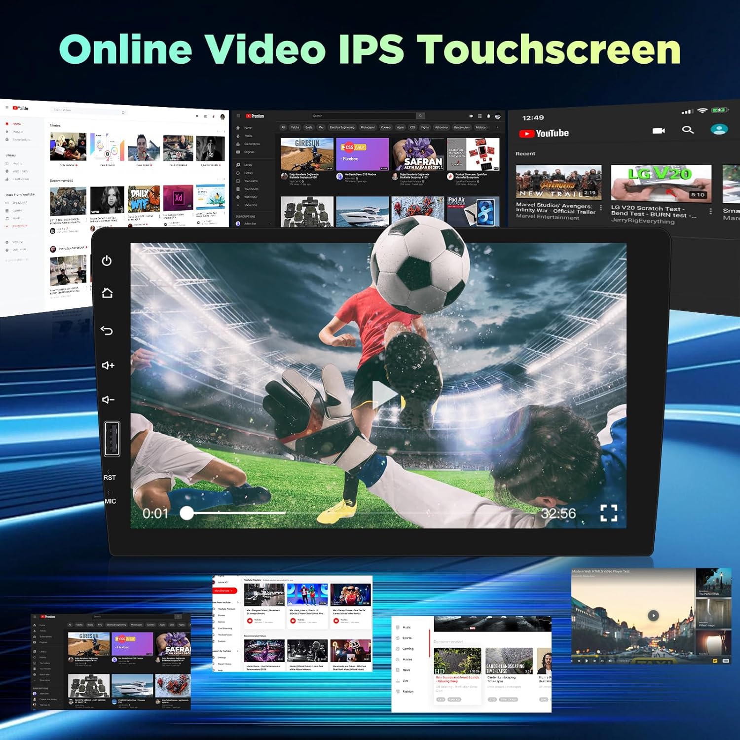 Nhopeew Radio 1 Din Touchscreen 9 Pollici - immagine 7