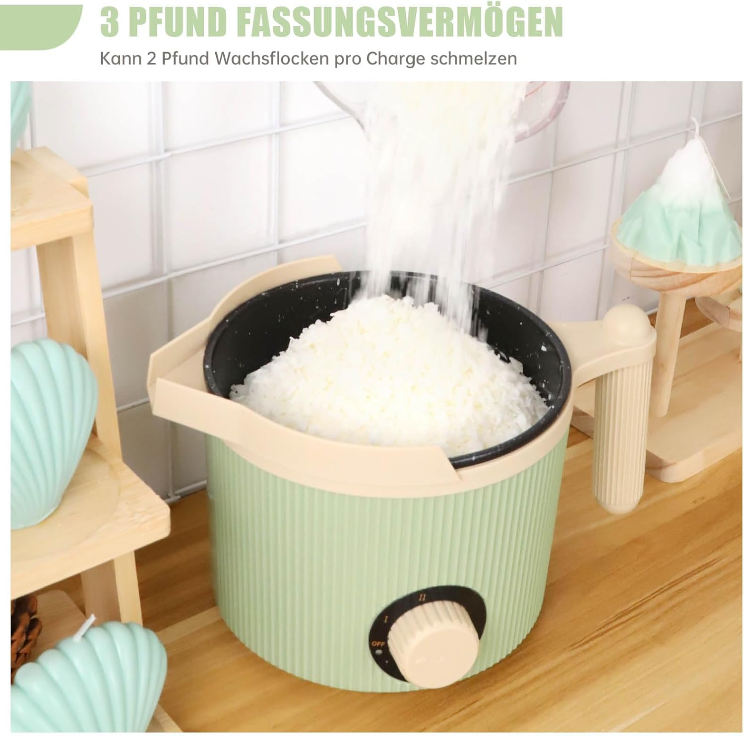 TOAUTO 3LBS Green Wax Melter - immagine 3