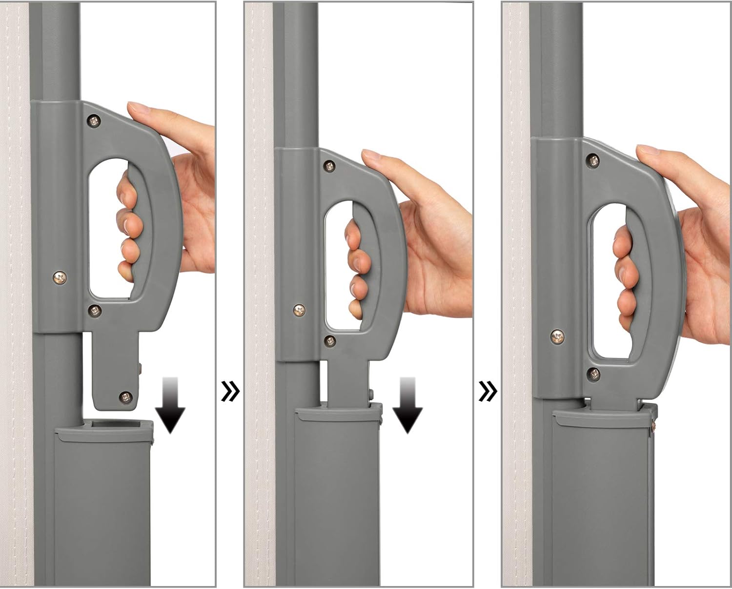 Larmnee Tenda Laterale Avvolgibile 160x350 cm, Beige - immagine 7