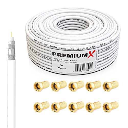 Premium X BASIC Cavo Coassiale 50m 135dB