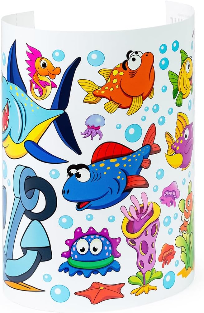 Ambiance Sticker Fosforescente Luminoso Pesci Marini e Squalo - immagine 3