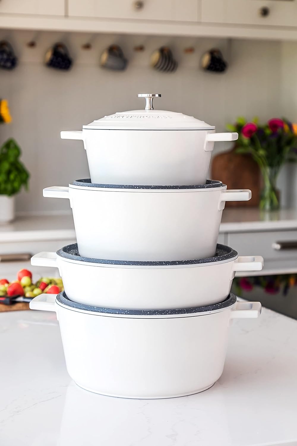 MasterClass Casseruola 2,5L/20cm con Coperchio, Crema - immagine 15