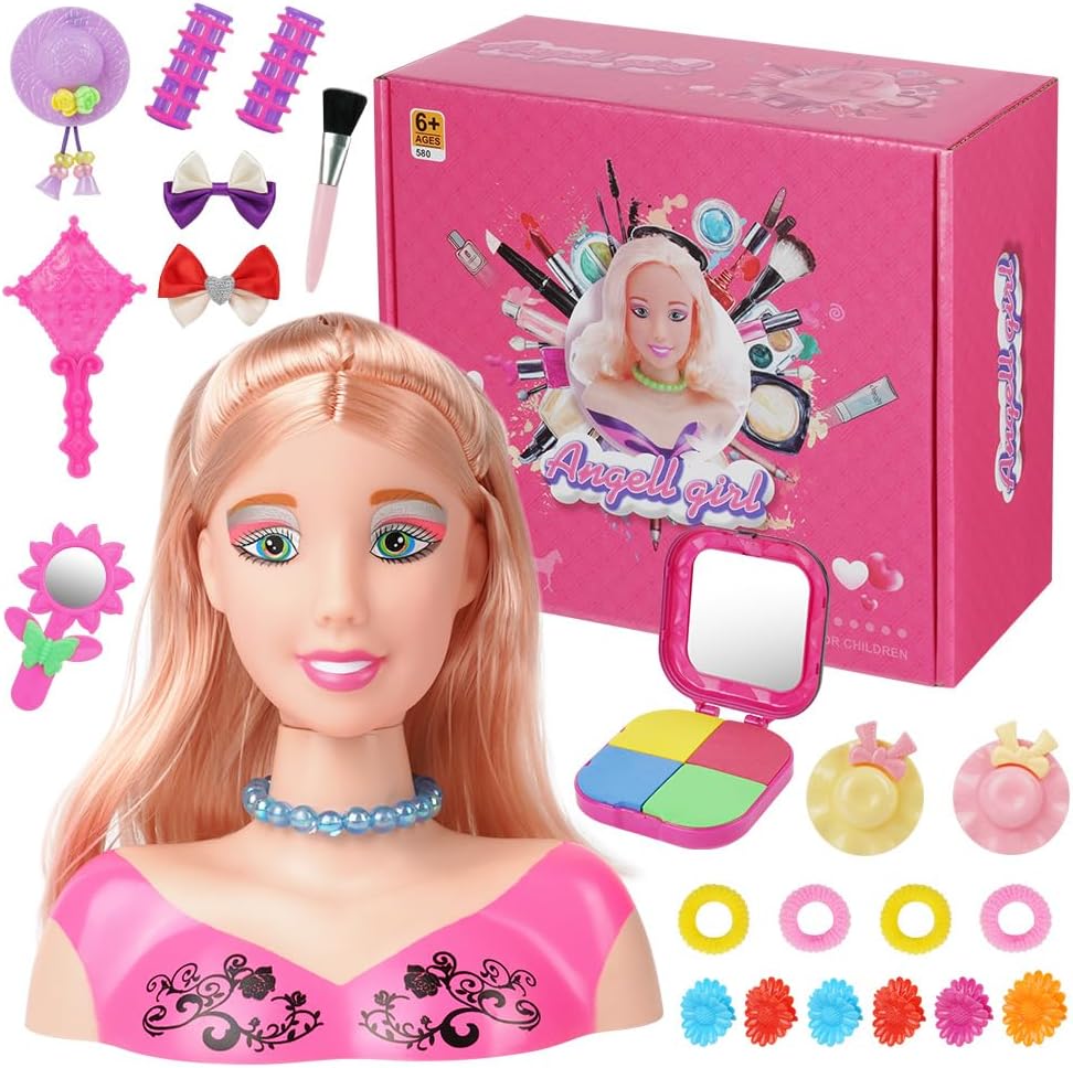 HOTUT Testa Bambola da Truccare e Pettinare - immagine 1