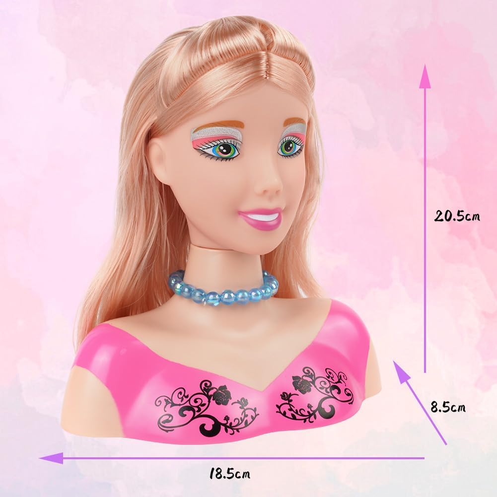 HOTUT Testa Bambola da Truccare e Pettinare - immagine 2