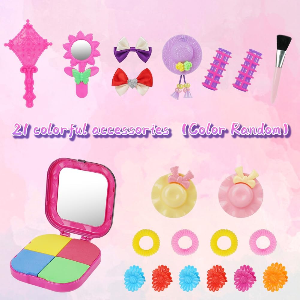 HOTUT Testa Bambola da Truccare e Pettinare - immagine 4